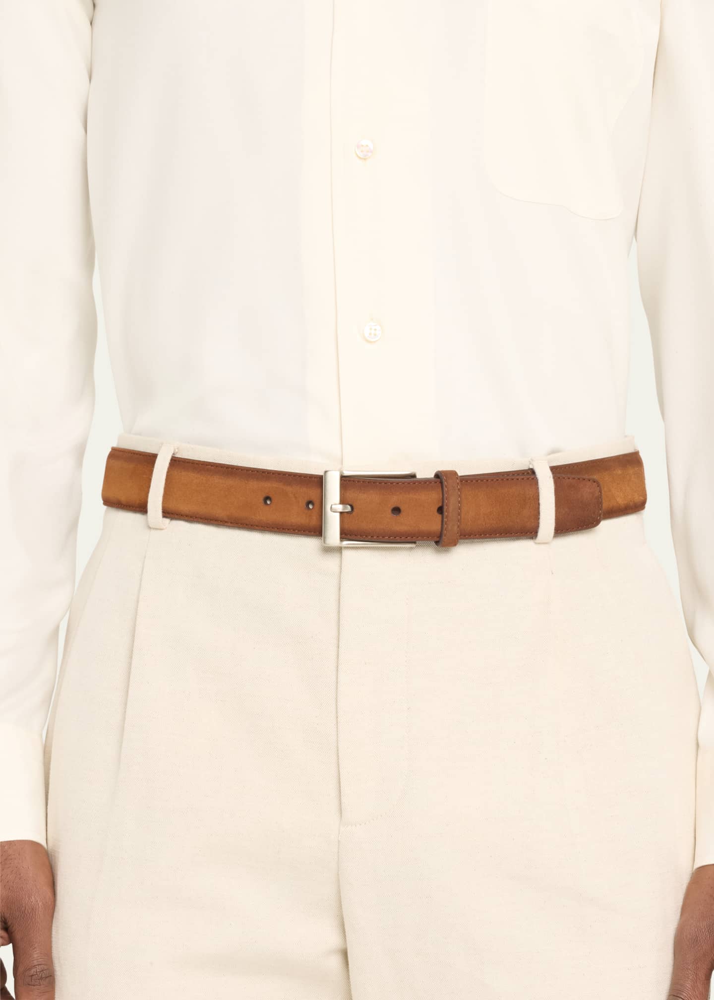 Magnanni Men's Telante Suede Leather Belt Image 2 of 2