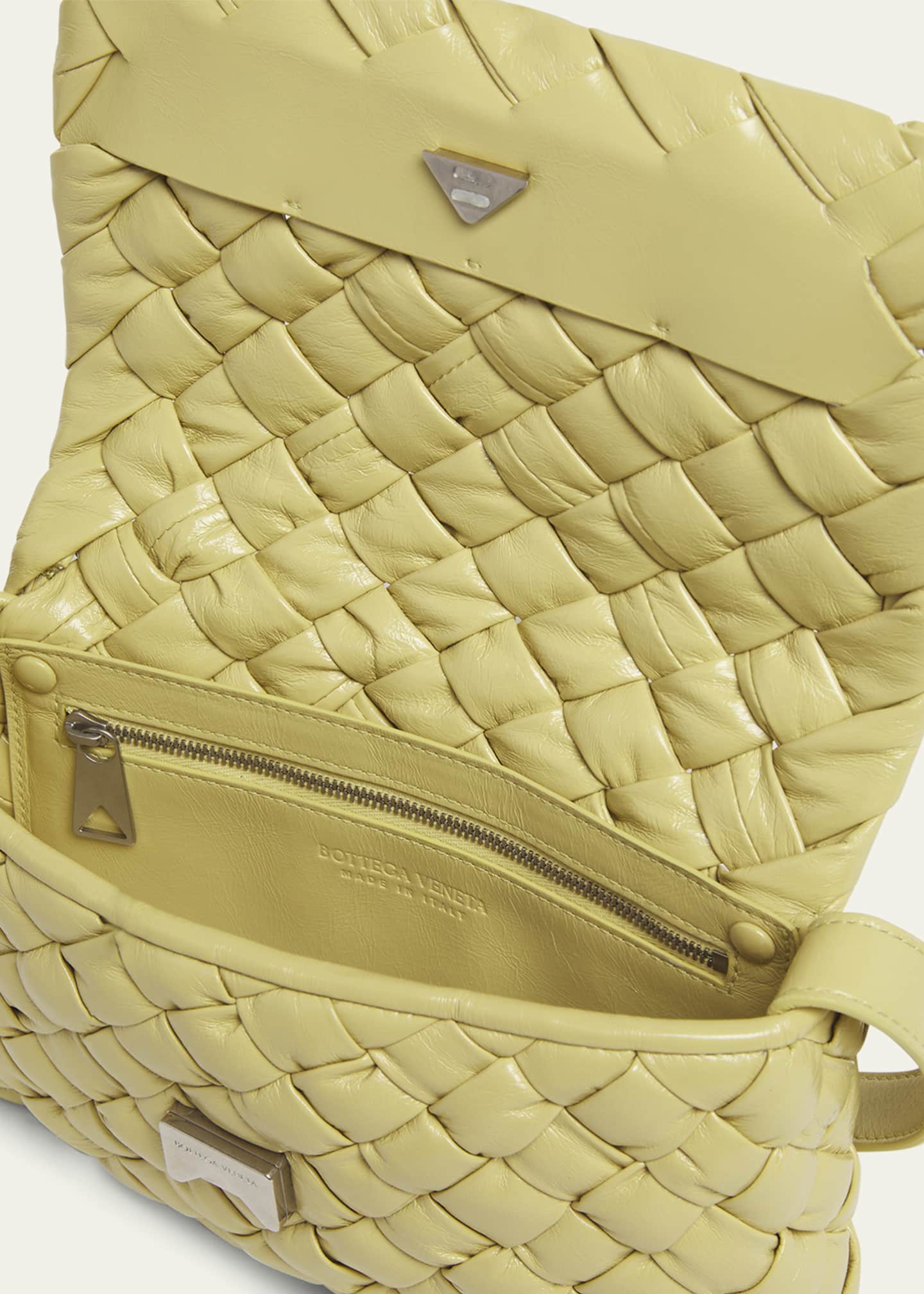 The Mini Pouch Intreccio Leather Clutch