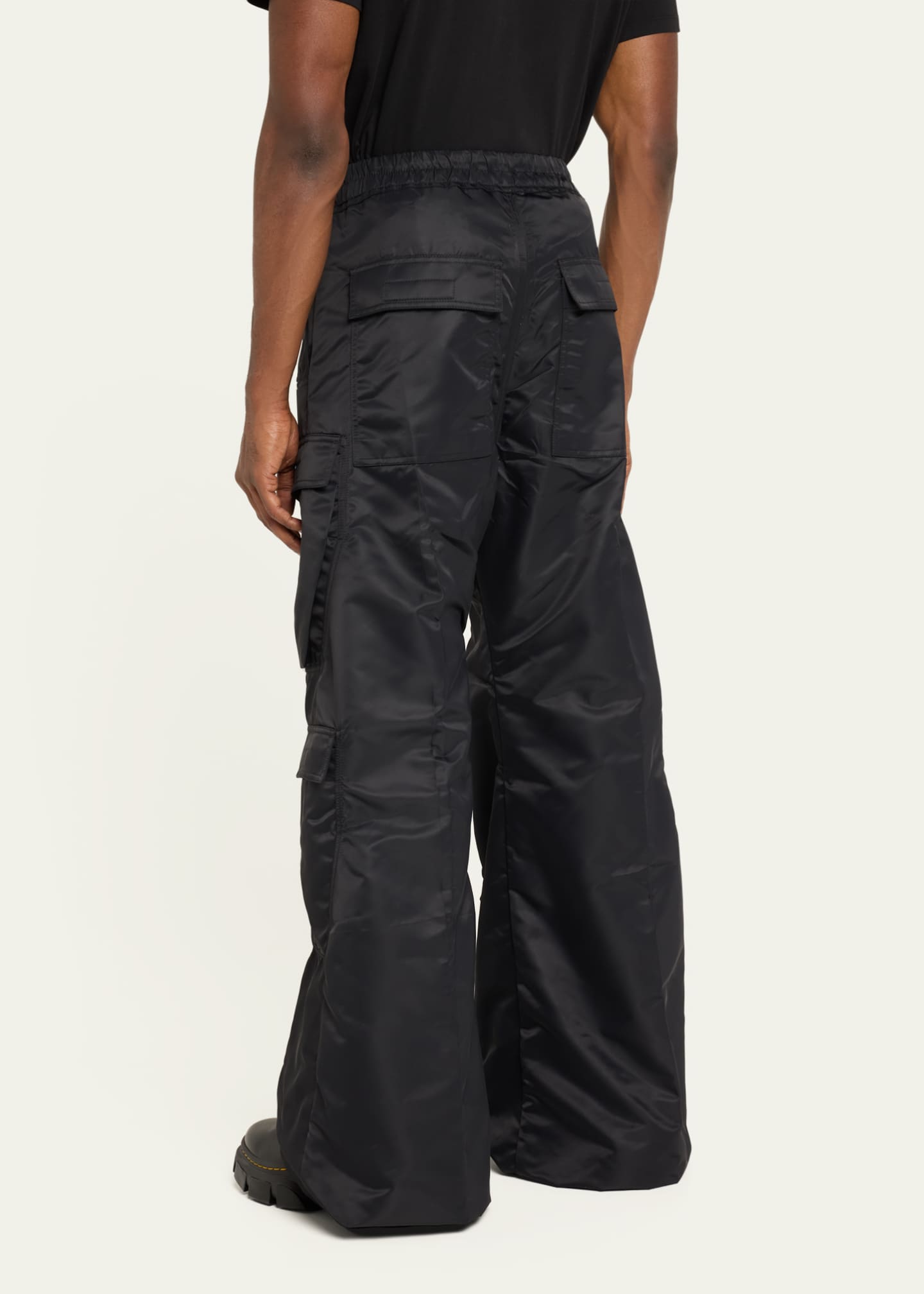 DRKSHDW RICK OWENS Men's Nylon Double Cargo Jumbo Bela Pants