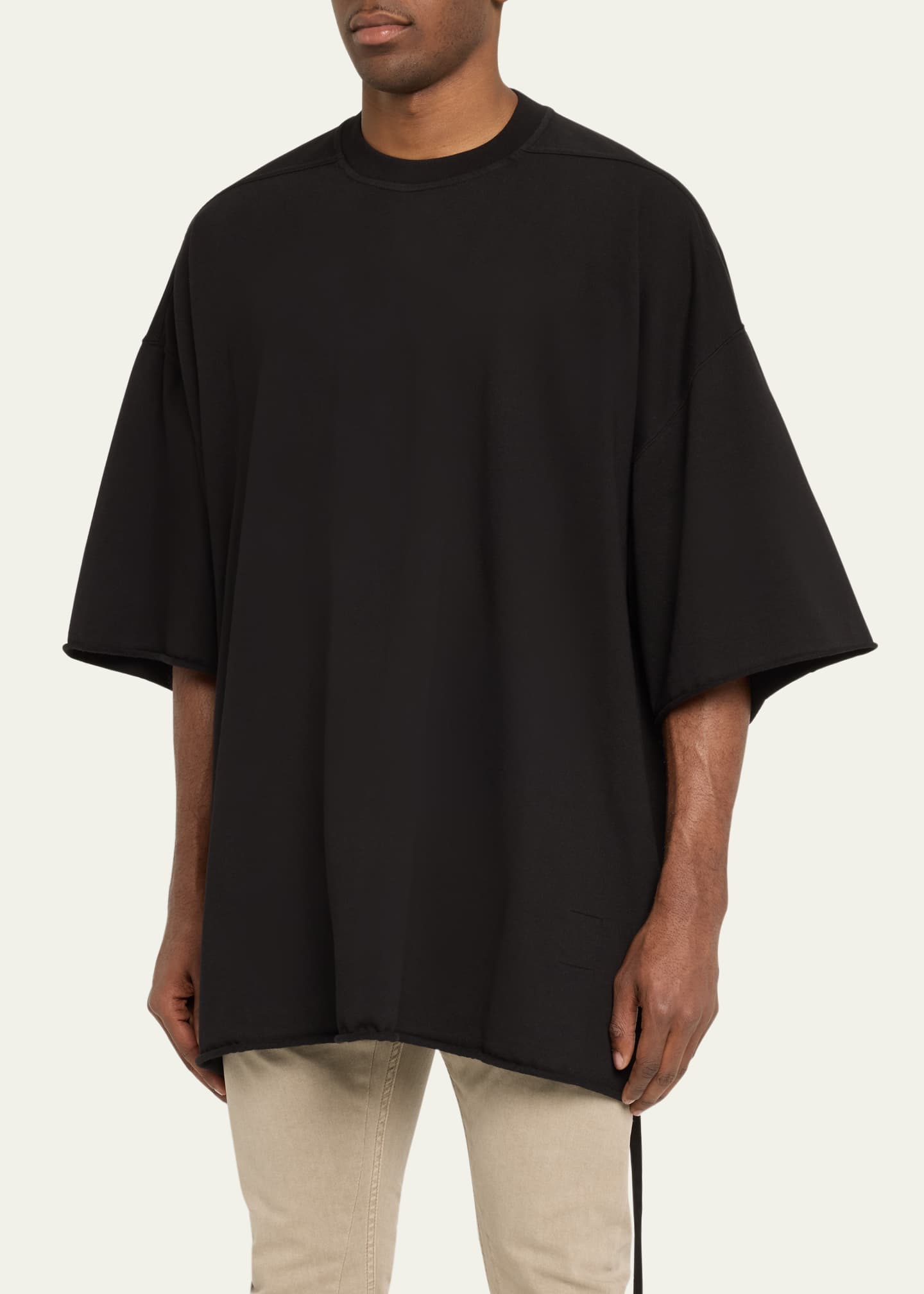 DRKSHDW RICK OWENS Men's Heavy Jersey Oversized Tommy T-Shirt Image 4 of 5