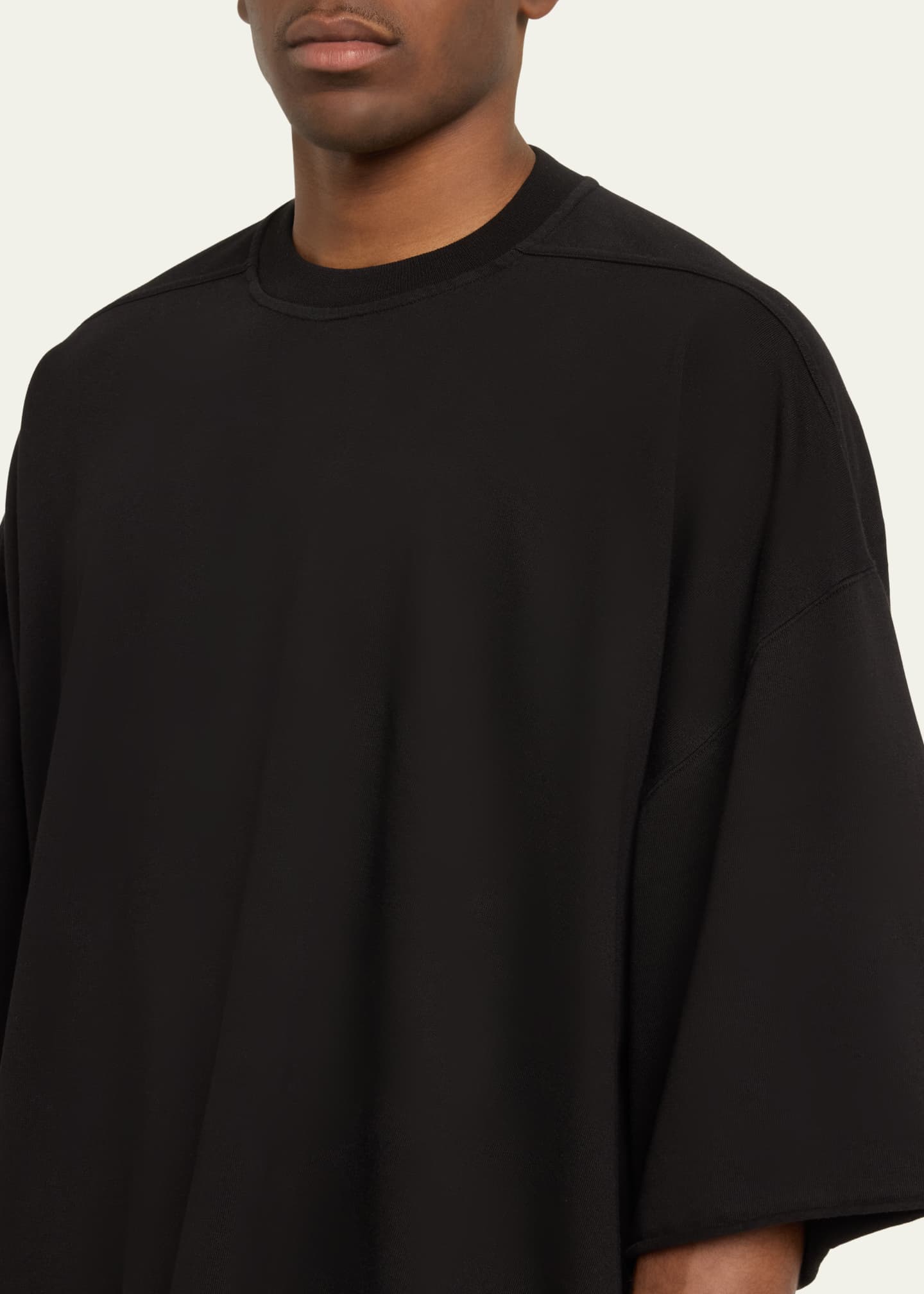 DRKSHDW RICK OWENS Men's Heavy Jersey Oversized Tommy T-Shirt Image 5 of 5