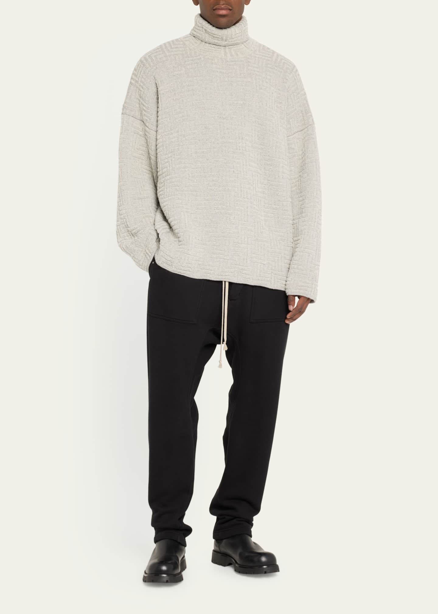 Fear of God Men's Oversized Geometric Turtleneck Sweater Image 2 of 5