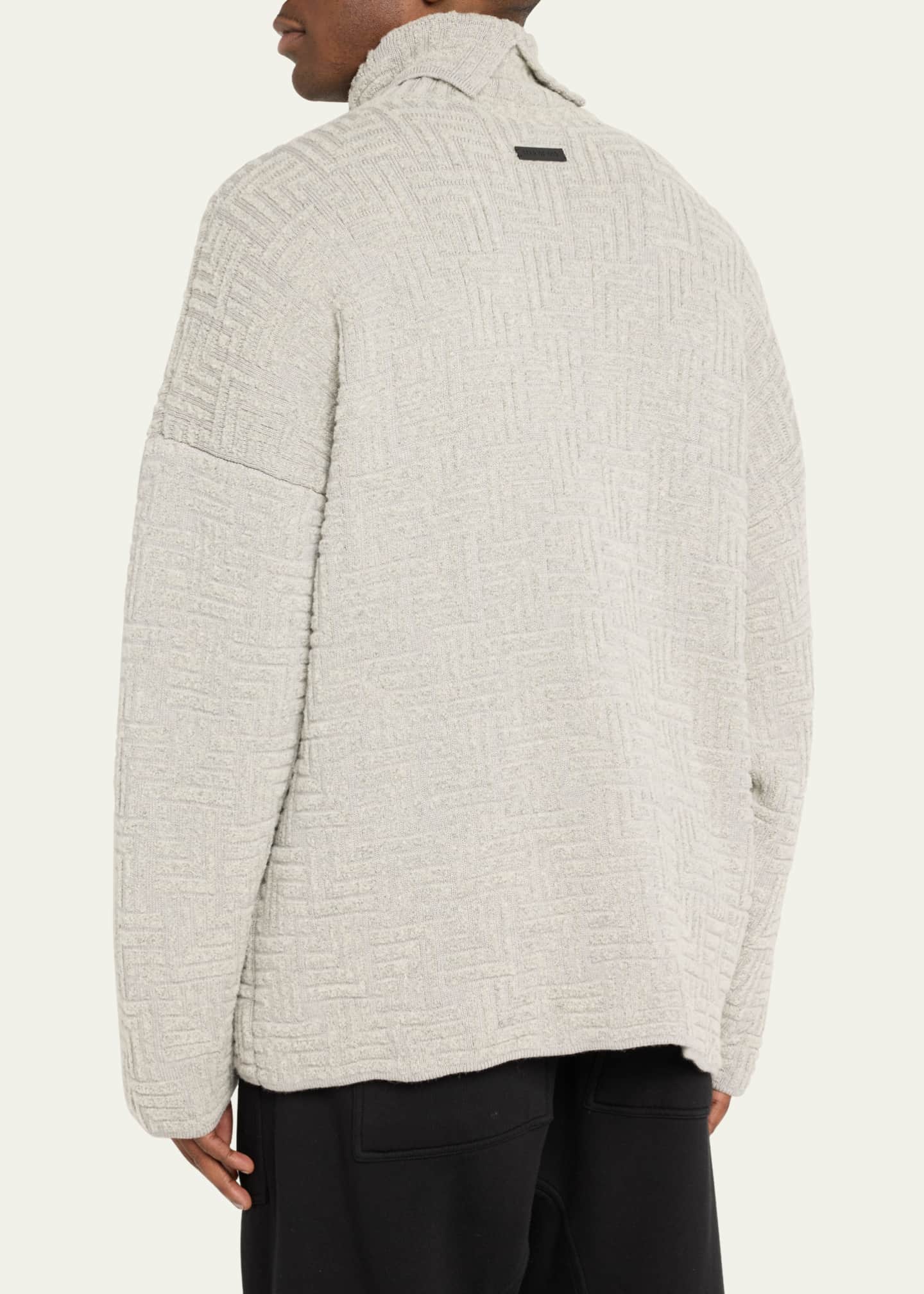 Fear of God Men's Oversized Geometric Turtleneck Sweater Image 3 of 5