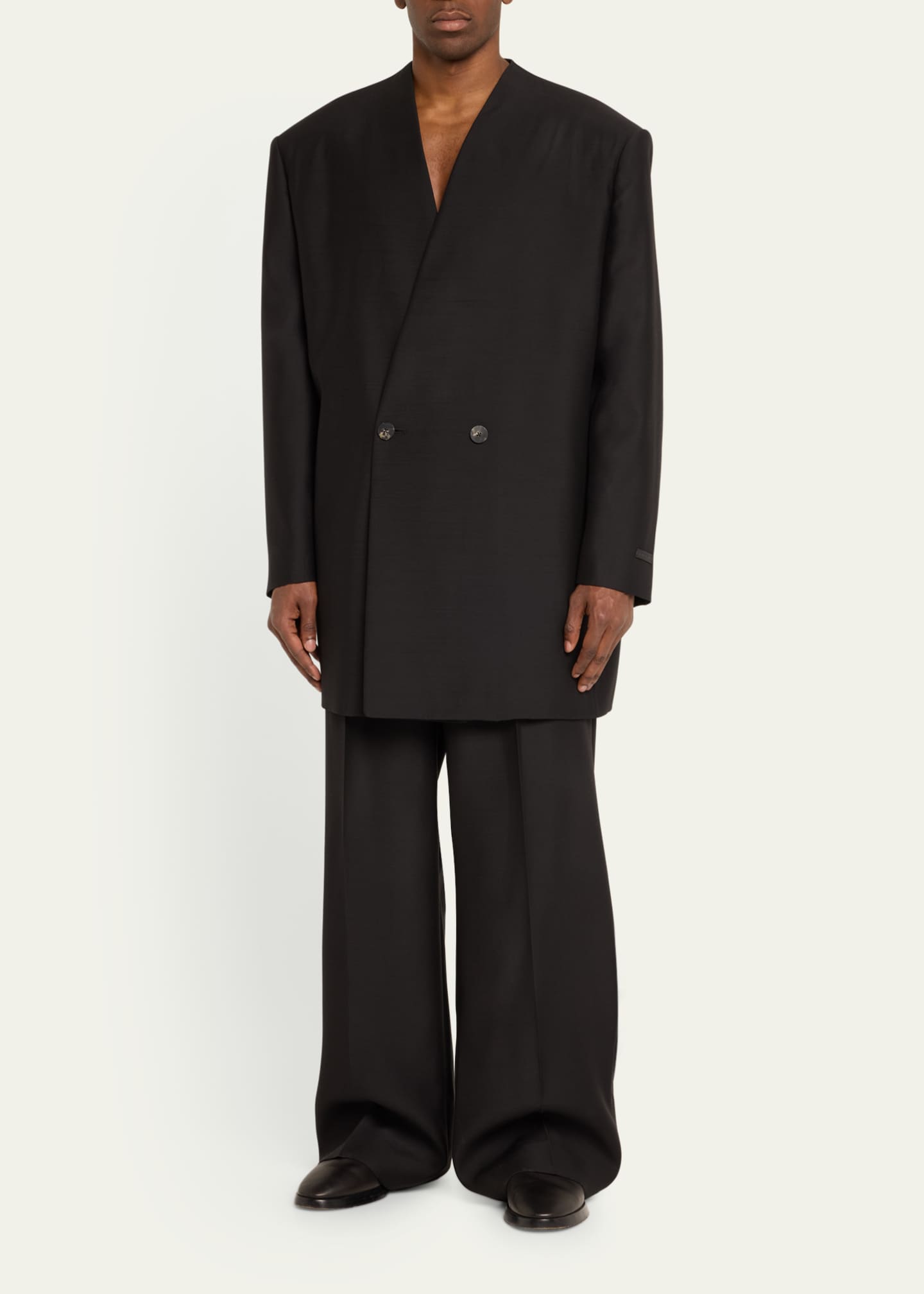 Fear of God Men's Lapelless Oversized Blazer Image 2 of 5