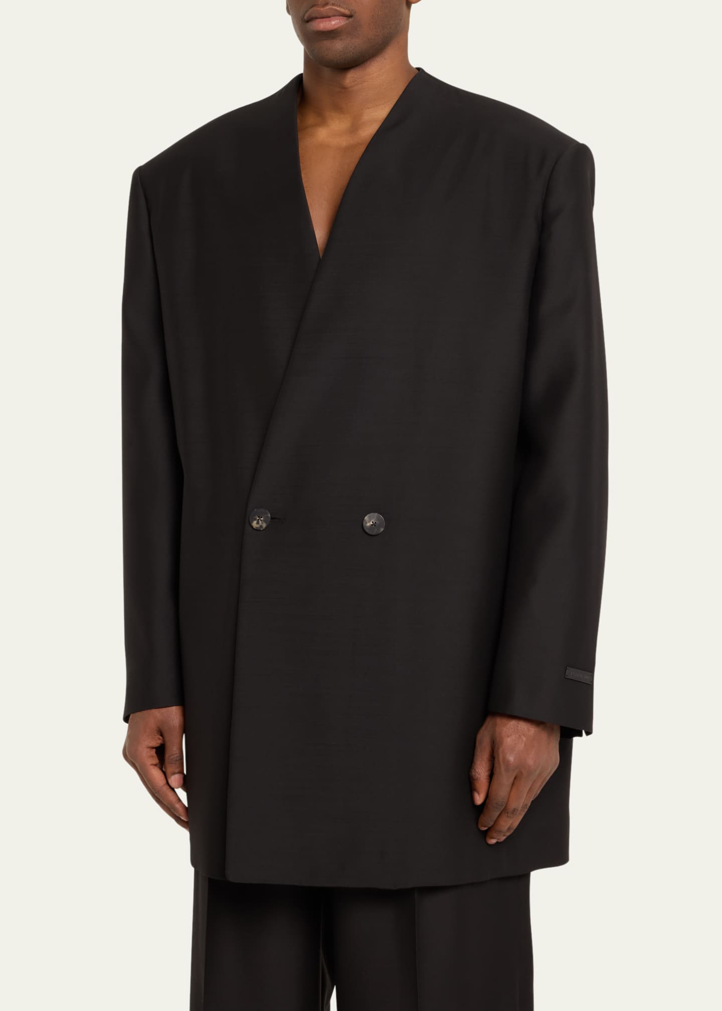 Fear of God Men's Lapelless Oversized Blazer Image 4 of 5