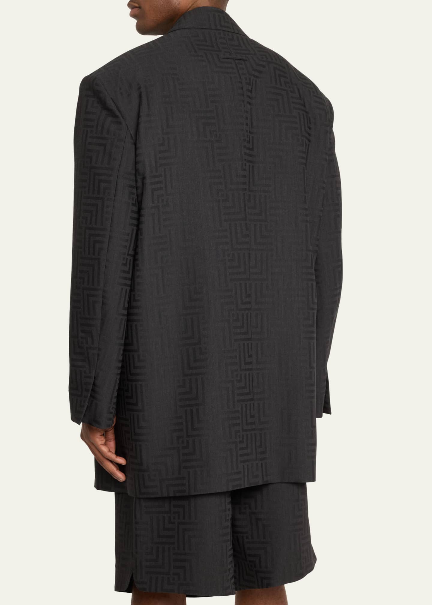 Fear of God Men's Wool Jacquard California Double-Breasted Blazer Image 3 of 5