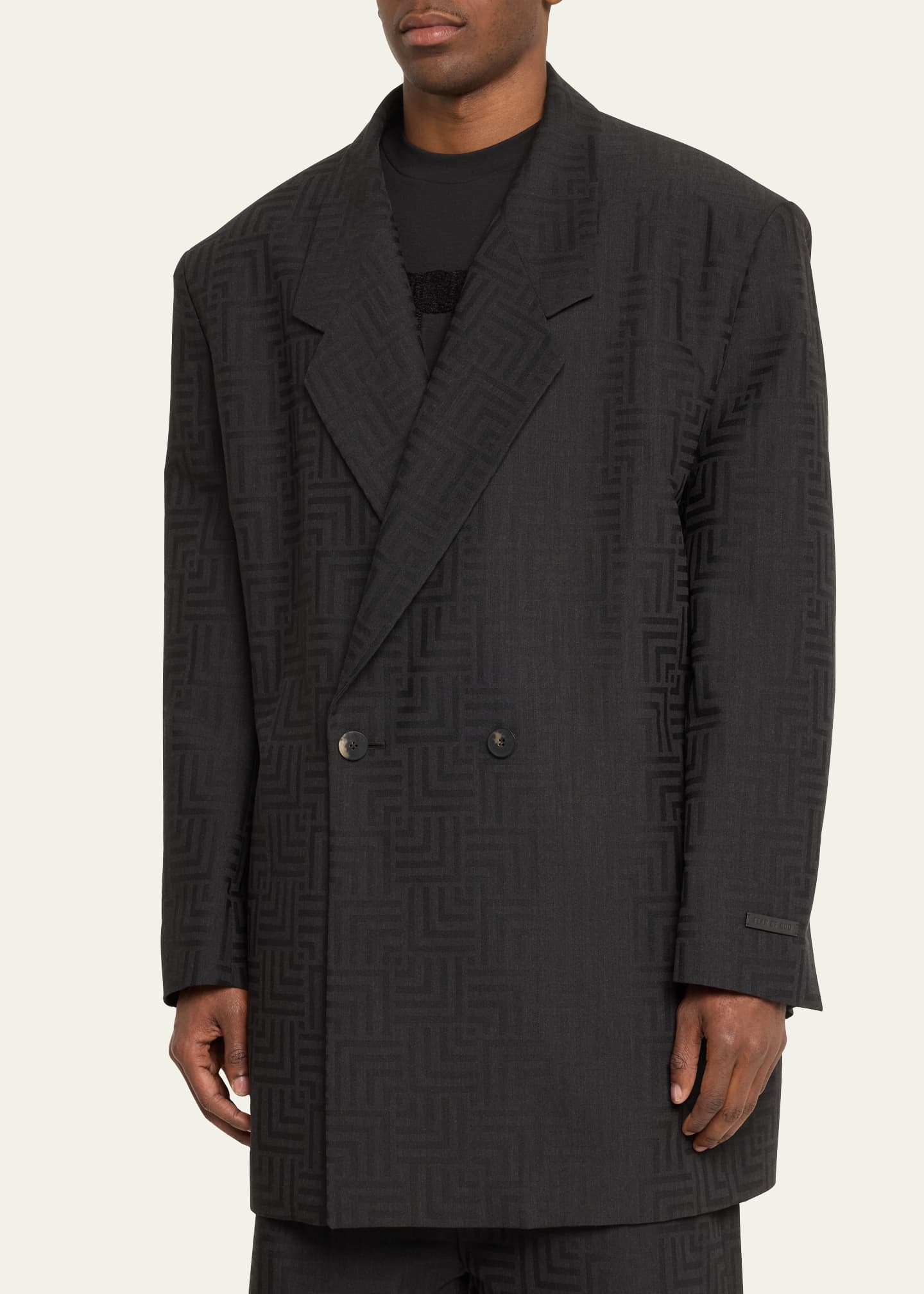 Fear of God Men's Wool Jacquard California Double-Breasted Blazer Image 4 of 5