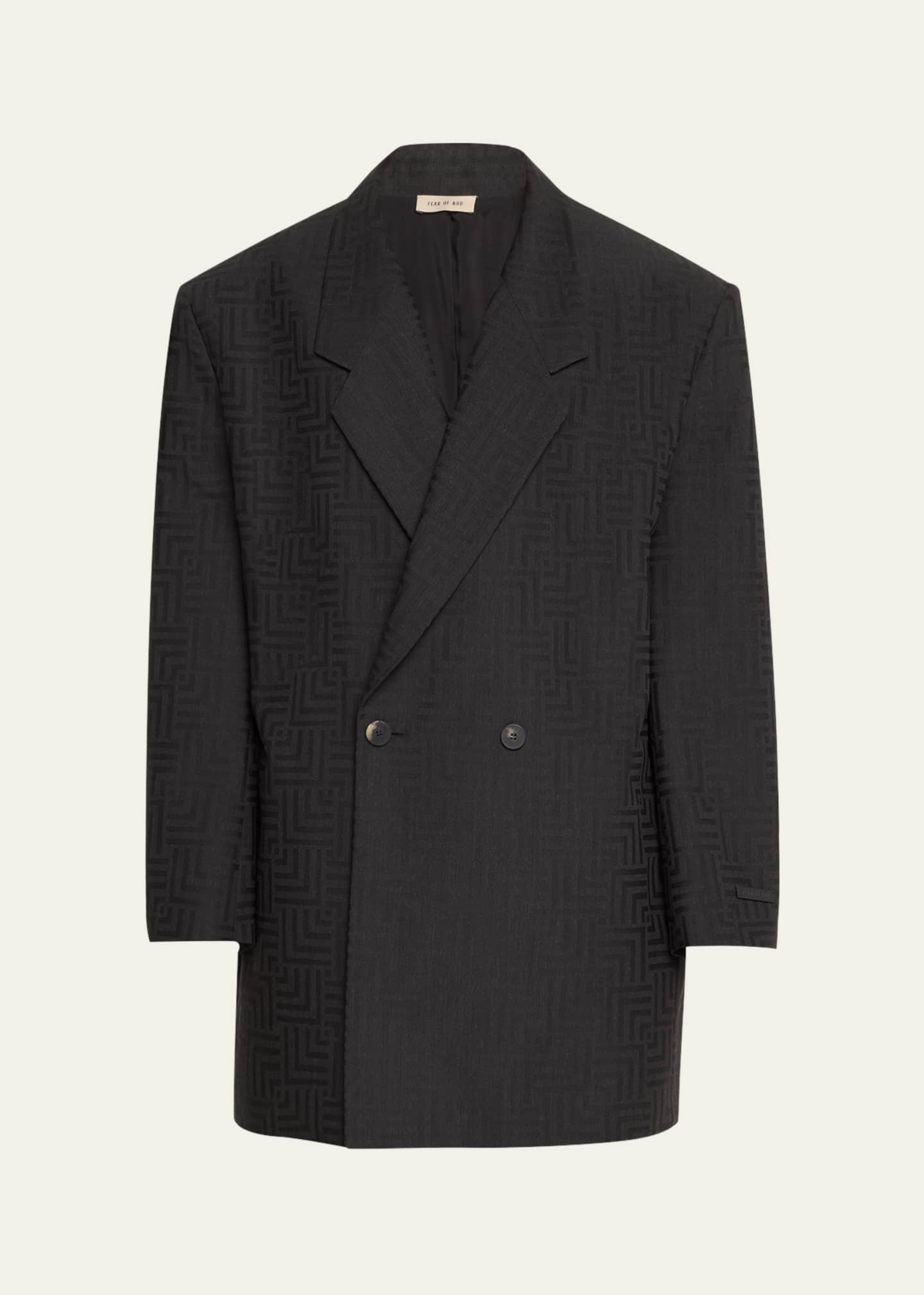 Fear of God Men's Wool Jacquard California Double-Breasted Blazer Image 1 of 5