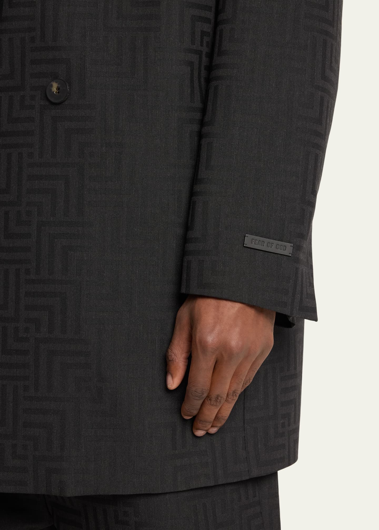 Fear of God Men's Wool Jacquard California Double-Breasted Blazer Image 5 of 5