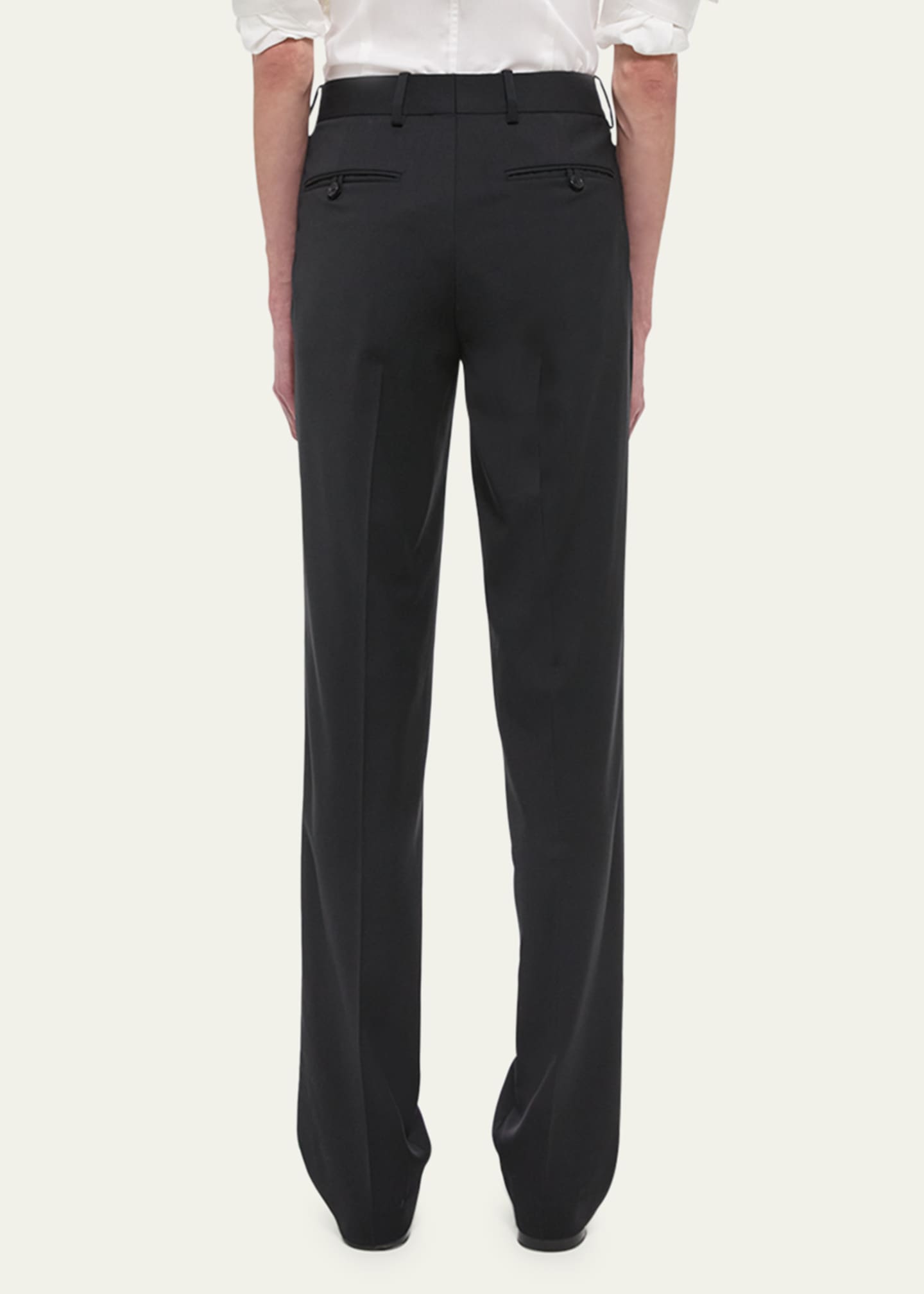 Helmut Lang Wool Flat Front Pants Image 3 of 5