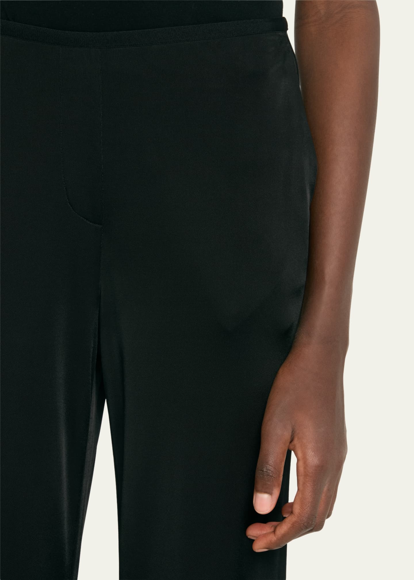 Helmut Lang Straight-Leg Fluid Pull-On Pants Image 5 of 5