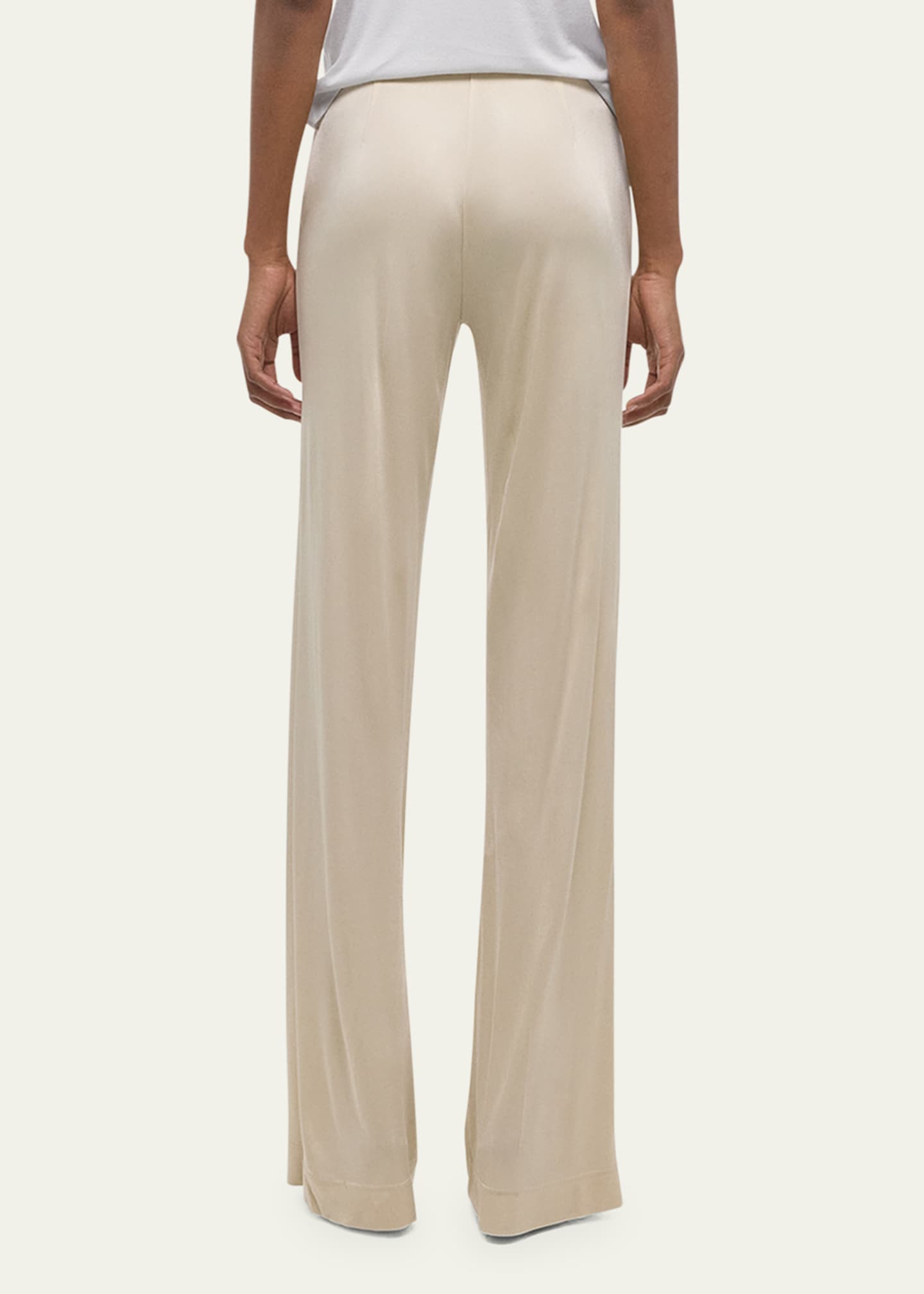 Helmut Lang Straight-Leg Fluid Pull-On Pants Image 3 of 5