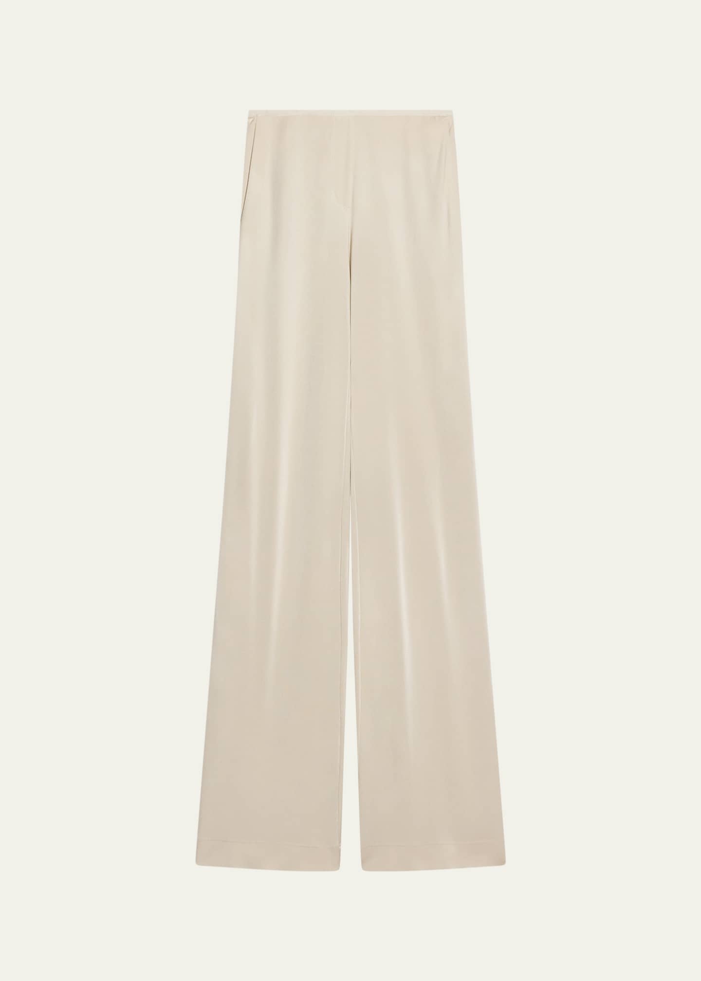 Helmut Lang Straight-Leg Fluid Pull-On Pants Image 1 of 5