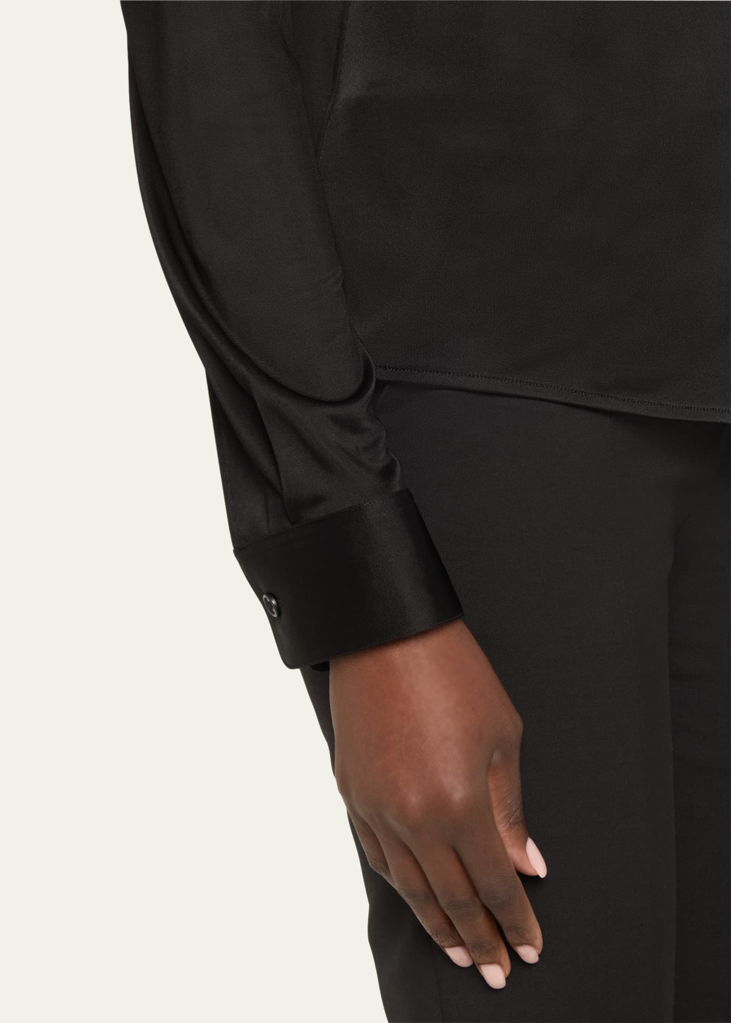 Helmut Lang Fluid Button-Front Shirt Image 5 of 5