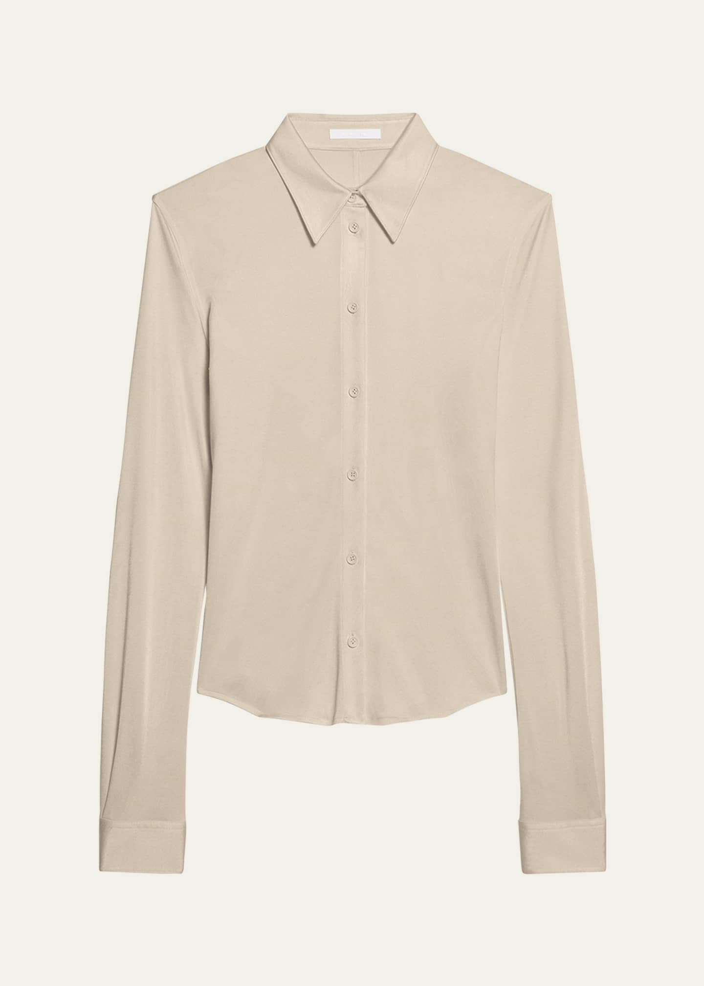 Helmut Lang Fluid Button-Front Shirt Image 1 of 5