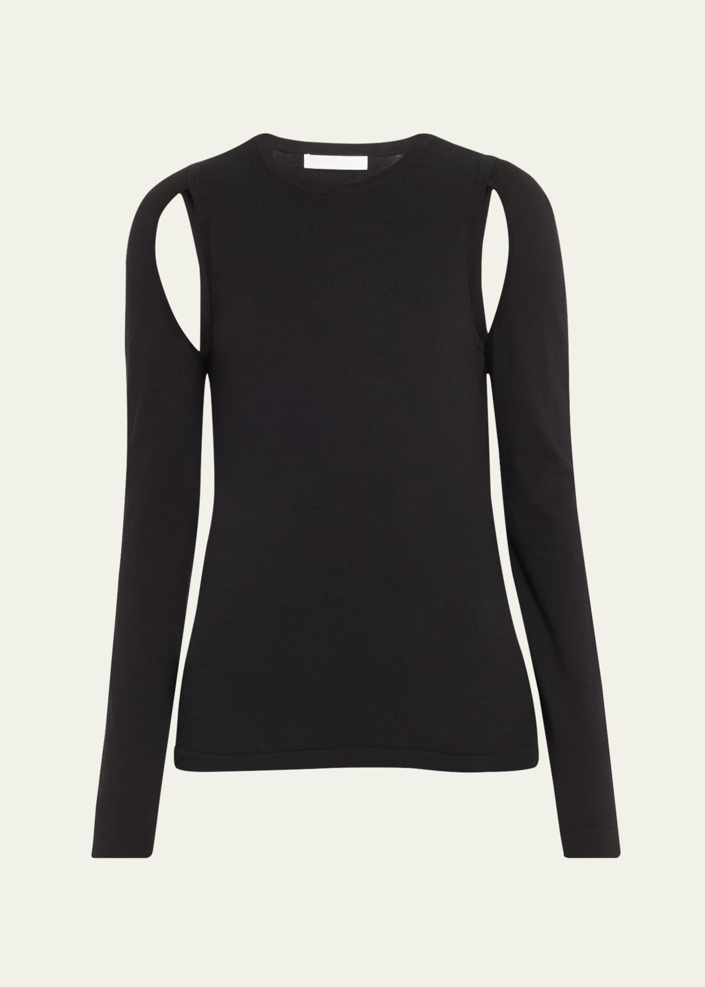 【海外輸入】 Helmut Lang Goodman Bergdorf - Top Knit Long-Sleeve Cut-Out トップス