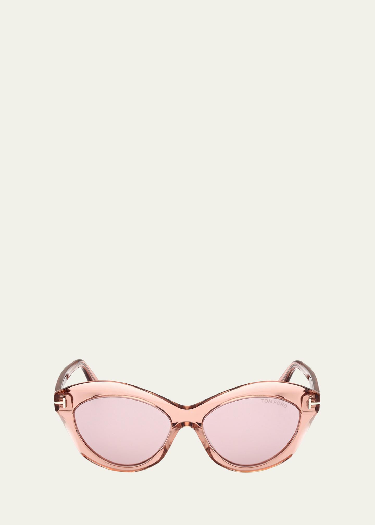 TOM FORD Betina バタフライラウンドサングラス TOM FORD Toni Acetate Oval Sunglasses - Bergdorf Goodman