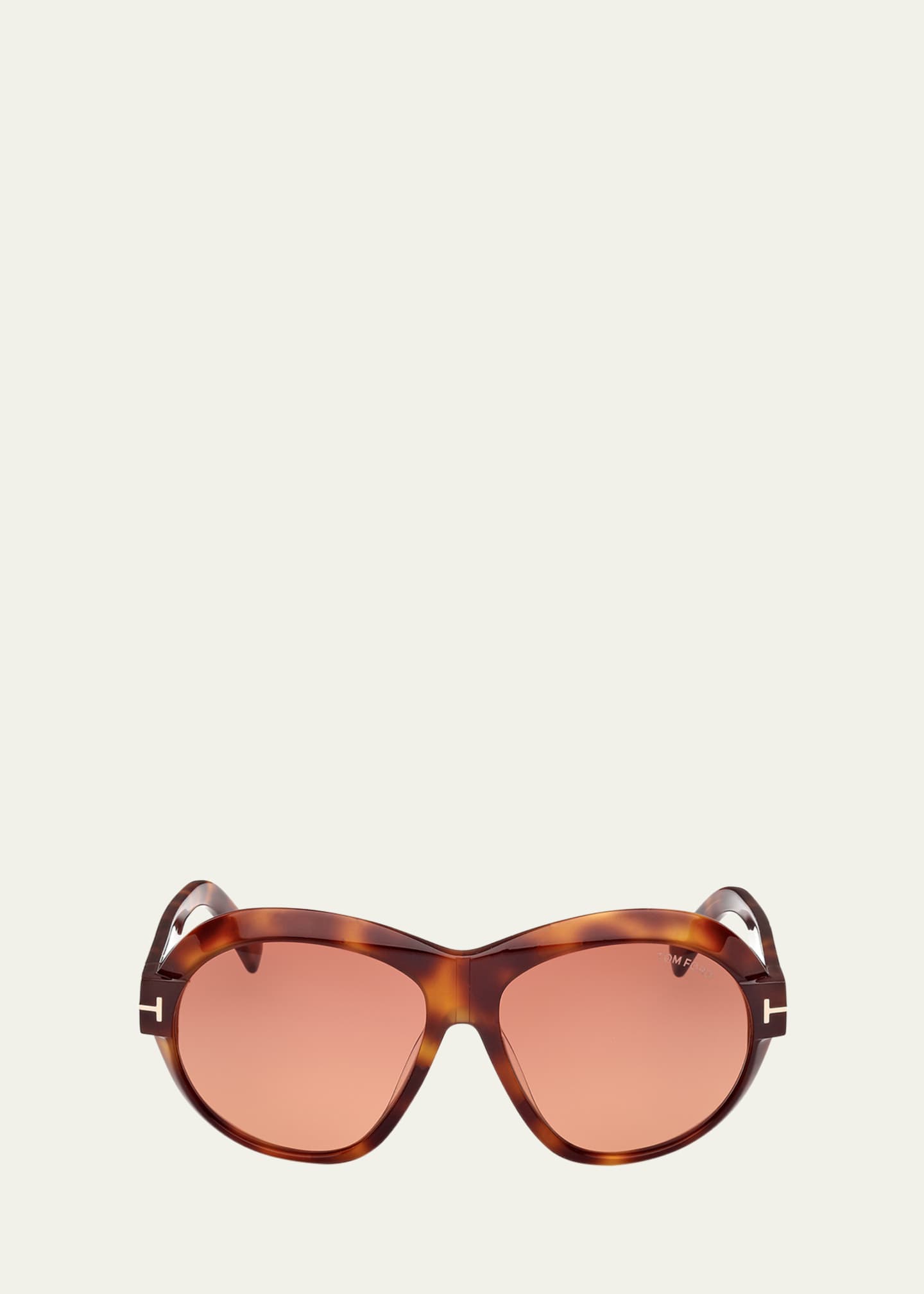 TOM FORD Inger Acetate Round Sunglasses
