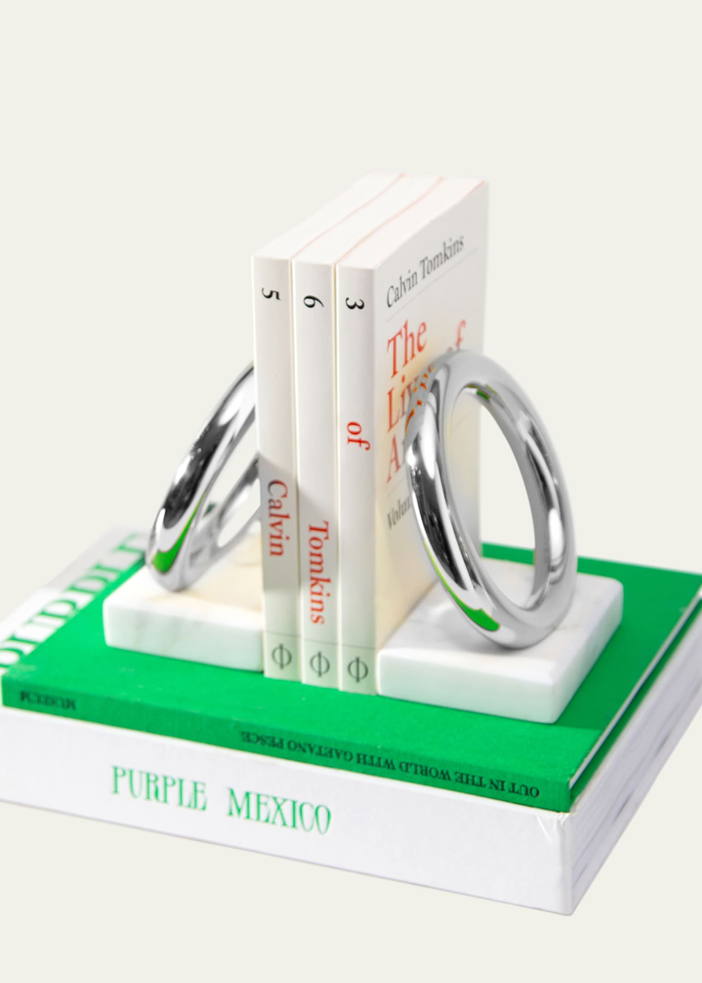 ANNA New York Marble Ring Bookends, Set of 2 Image 3 of 3