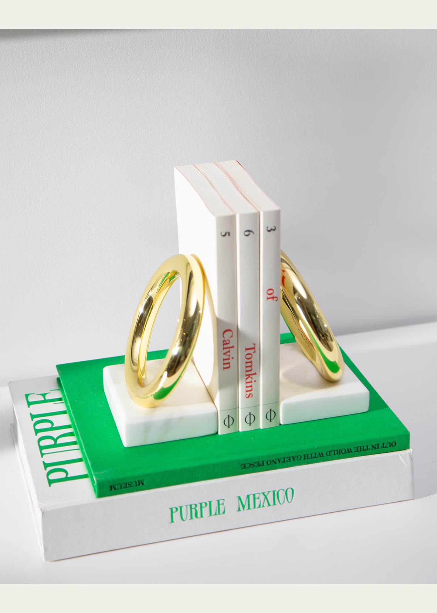 ANNA New York Marble Ring Bookends, Set of 2 - Bergdorf Goodman