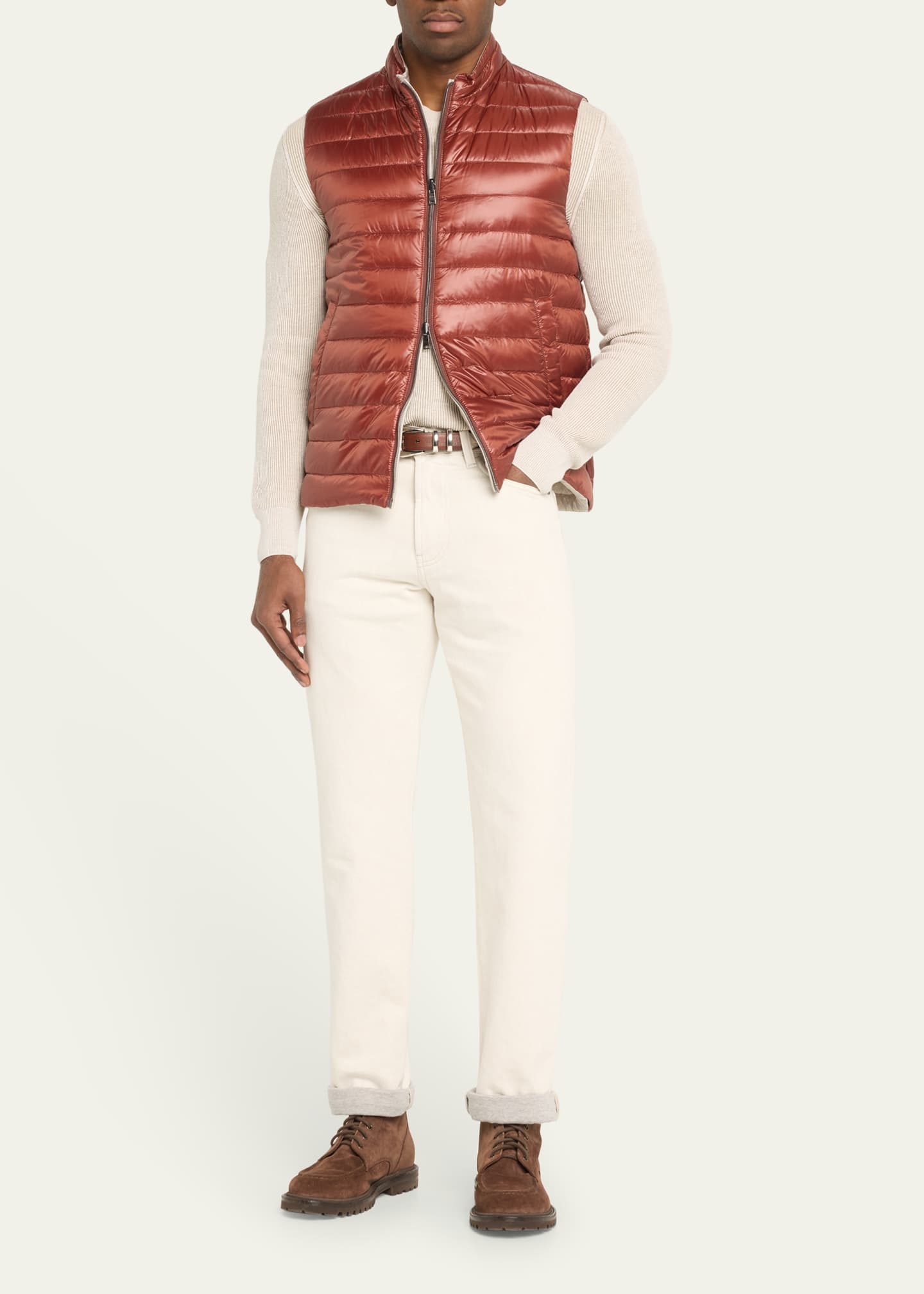 Herno Men's Nylon Ultralight Reversible Bicolor Vest Image 2 of 5