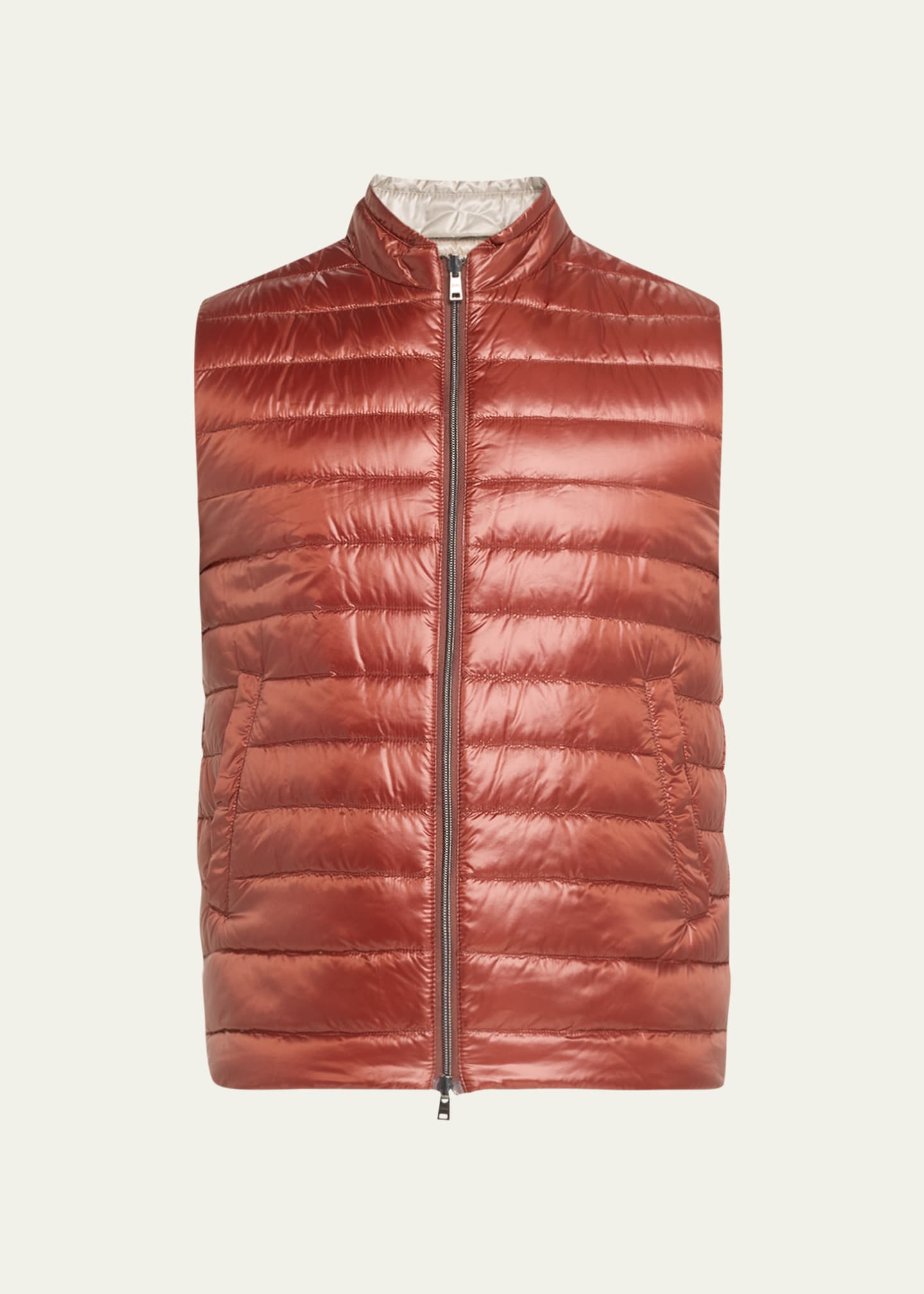 Herno Men's Nylon Ultralight Reversible Bicolor Vest Image 1 of 5