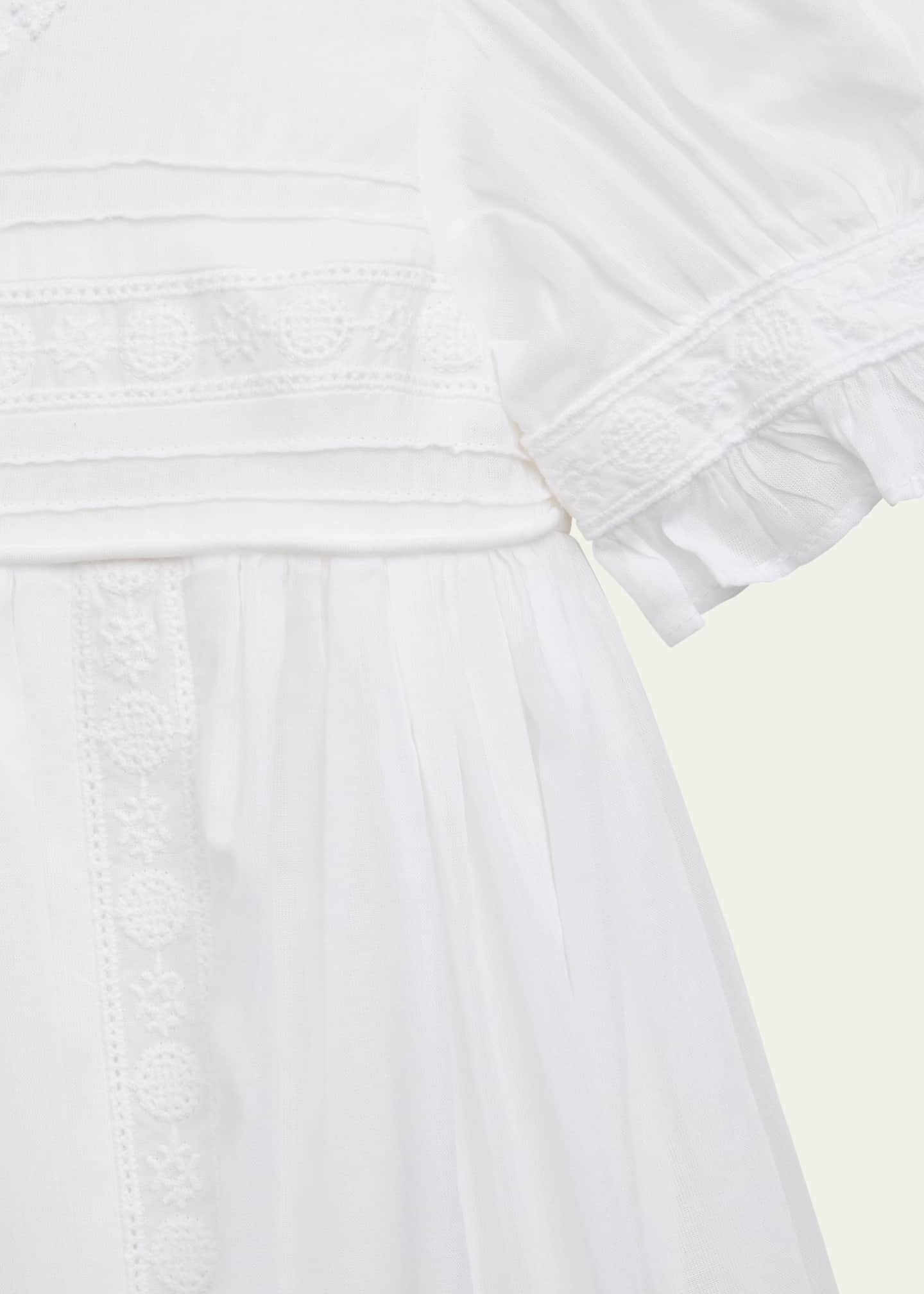 Kissy Kissy Kid's Nicole Pima Cotton Christening Gown, Size 0M-6M Image 3 of 3
