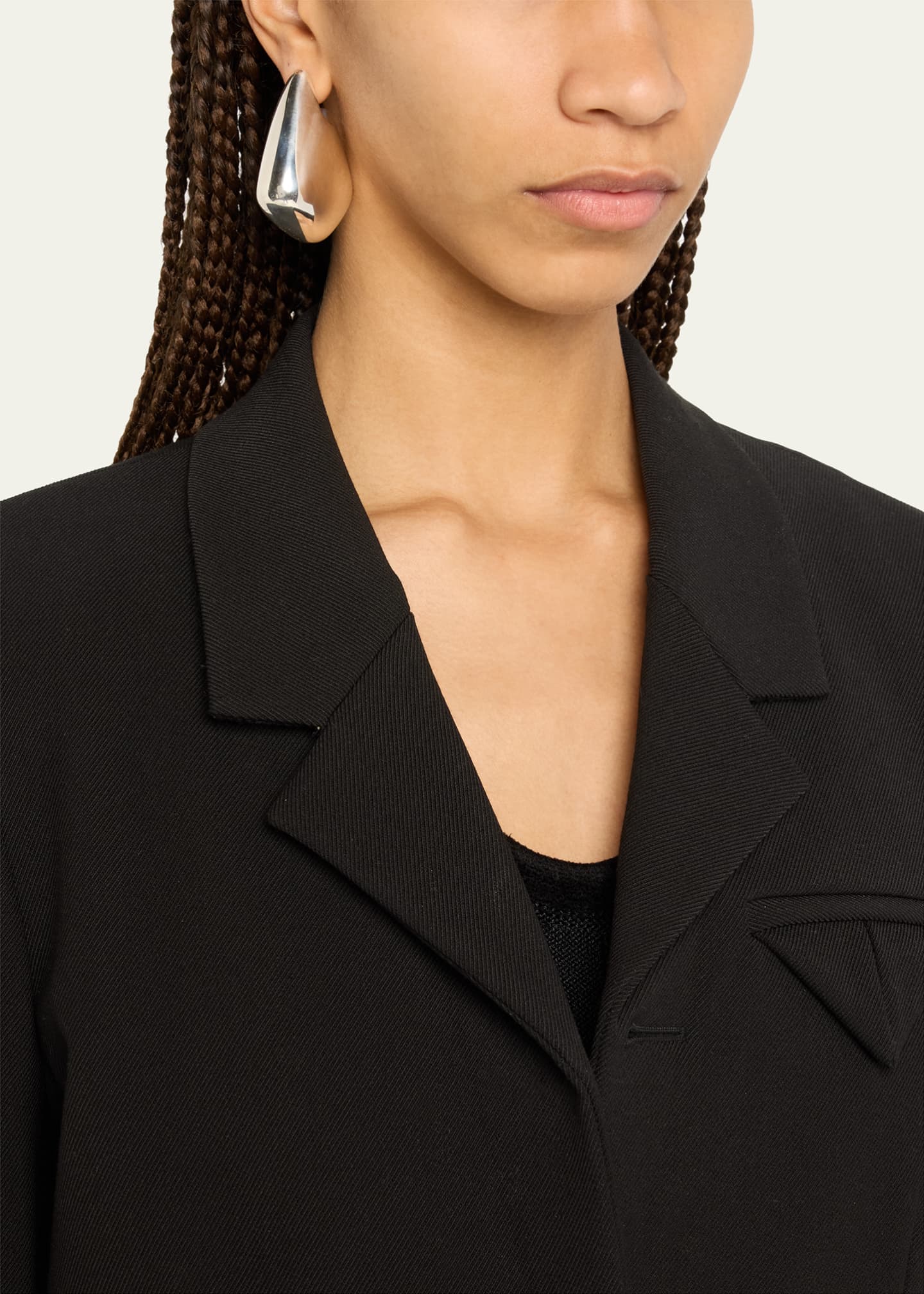Bottega Veneta Large Fin Earrings Image 2 of 4
