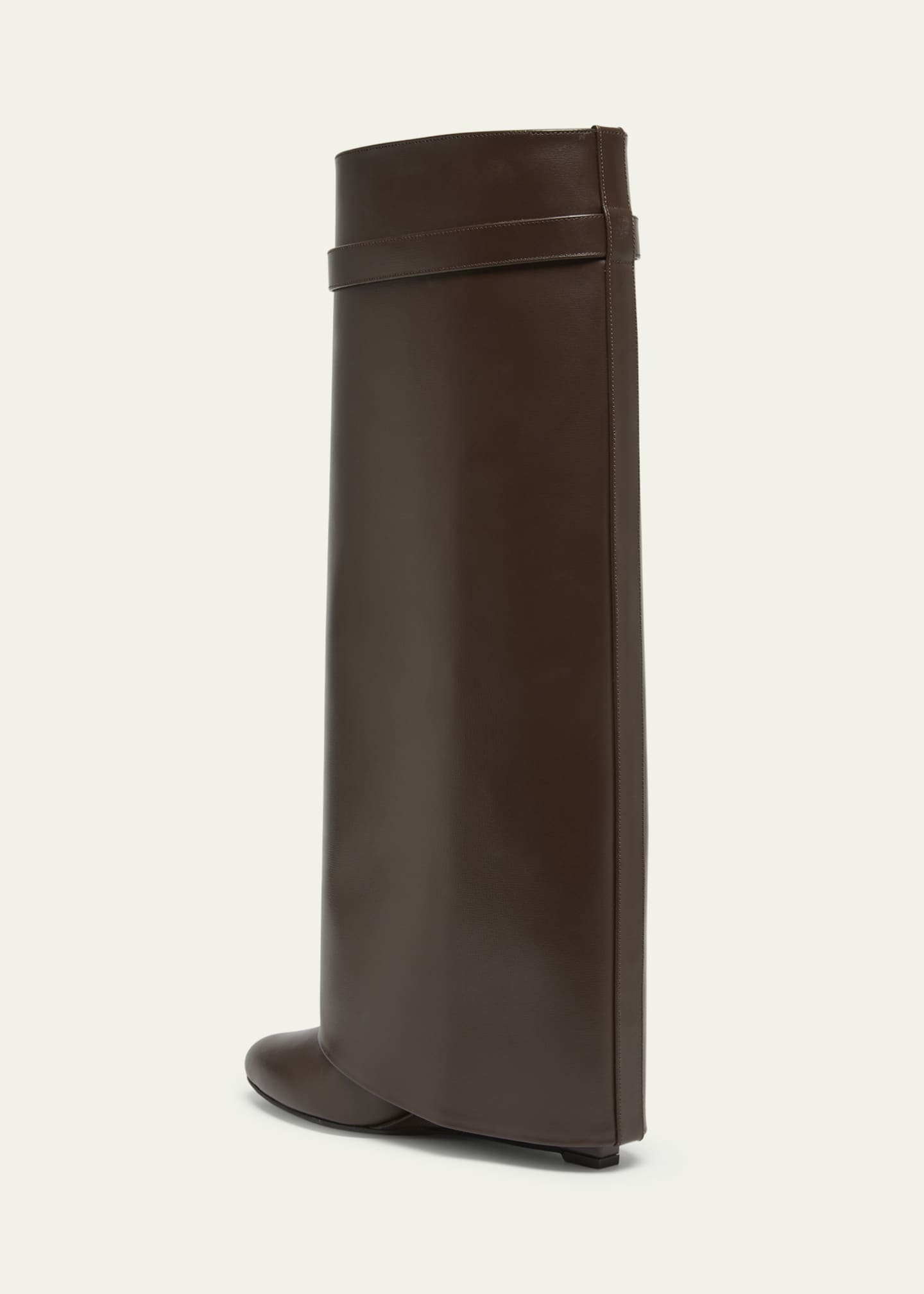 Givenchy 4G Shark Lock Leather Foldover Wedge Boots Image 4 of 6