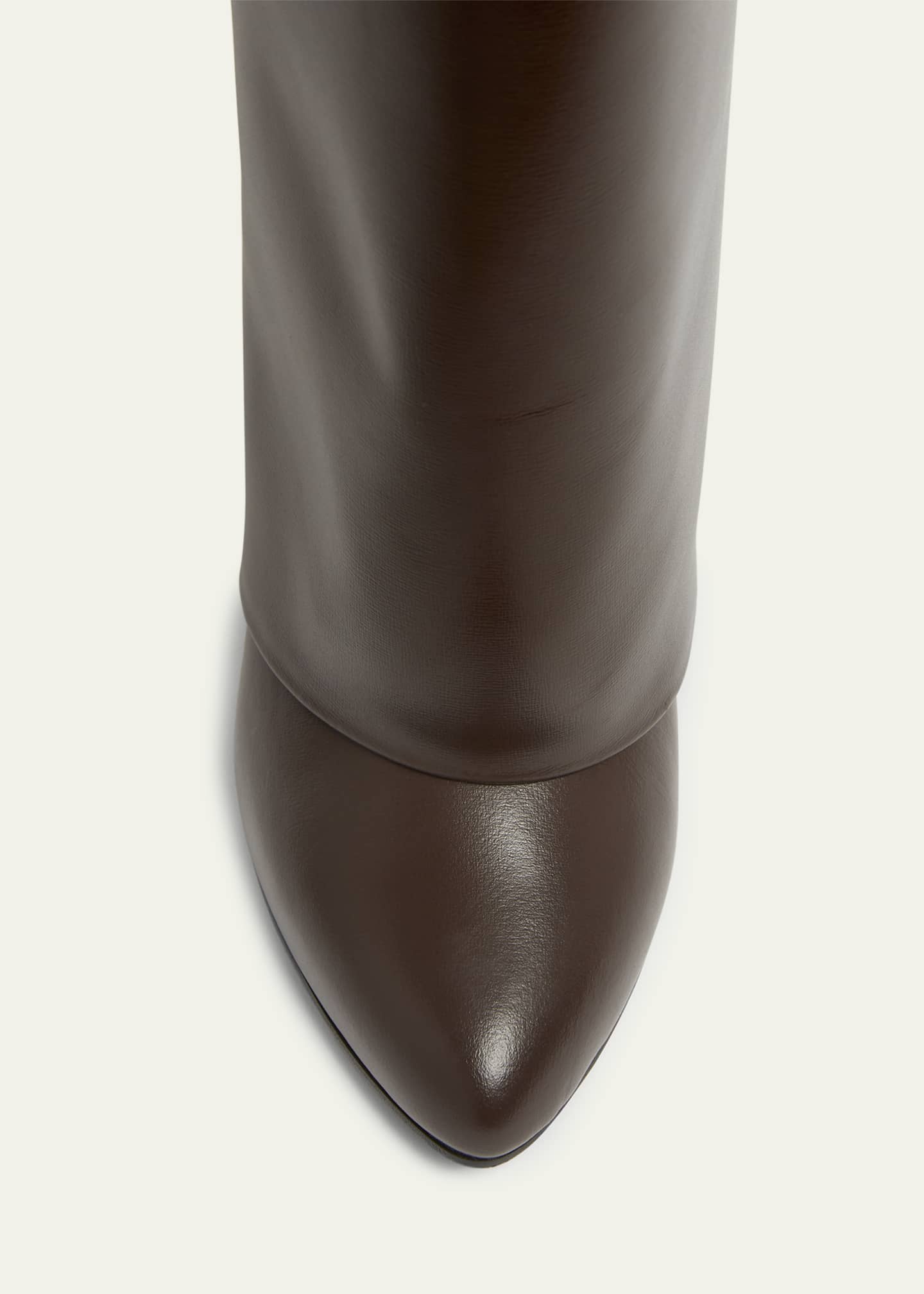 Givenchy 4G Shark Lock Leather Foldover Wedge Boots Image 6 of 6