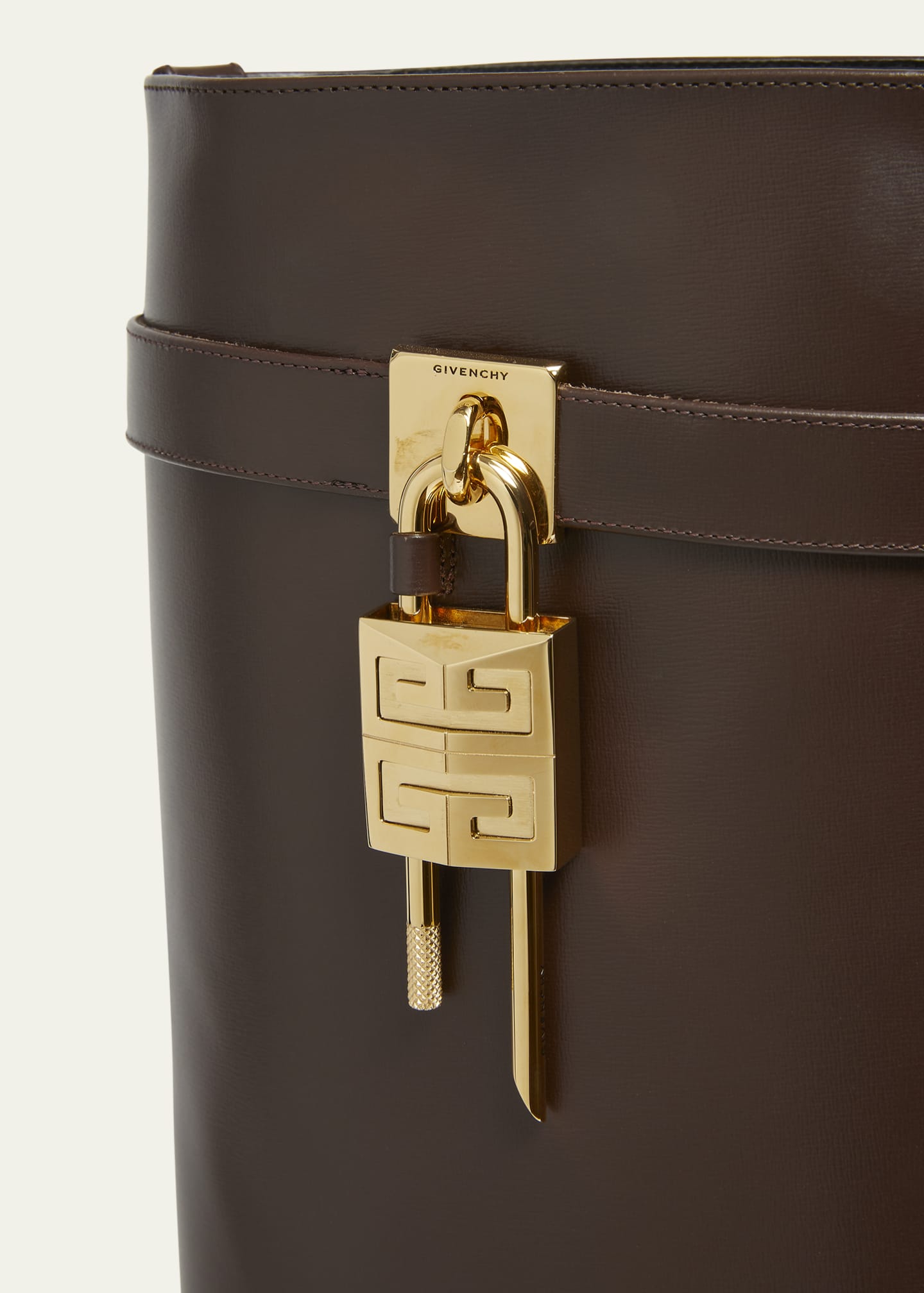 Givenchy 4G Shark Lock Leather Foldover Wedge Boots Image 5 of 6