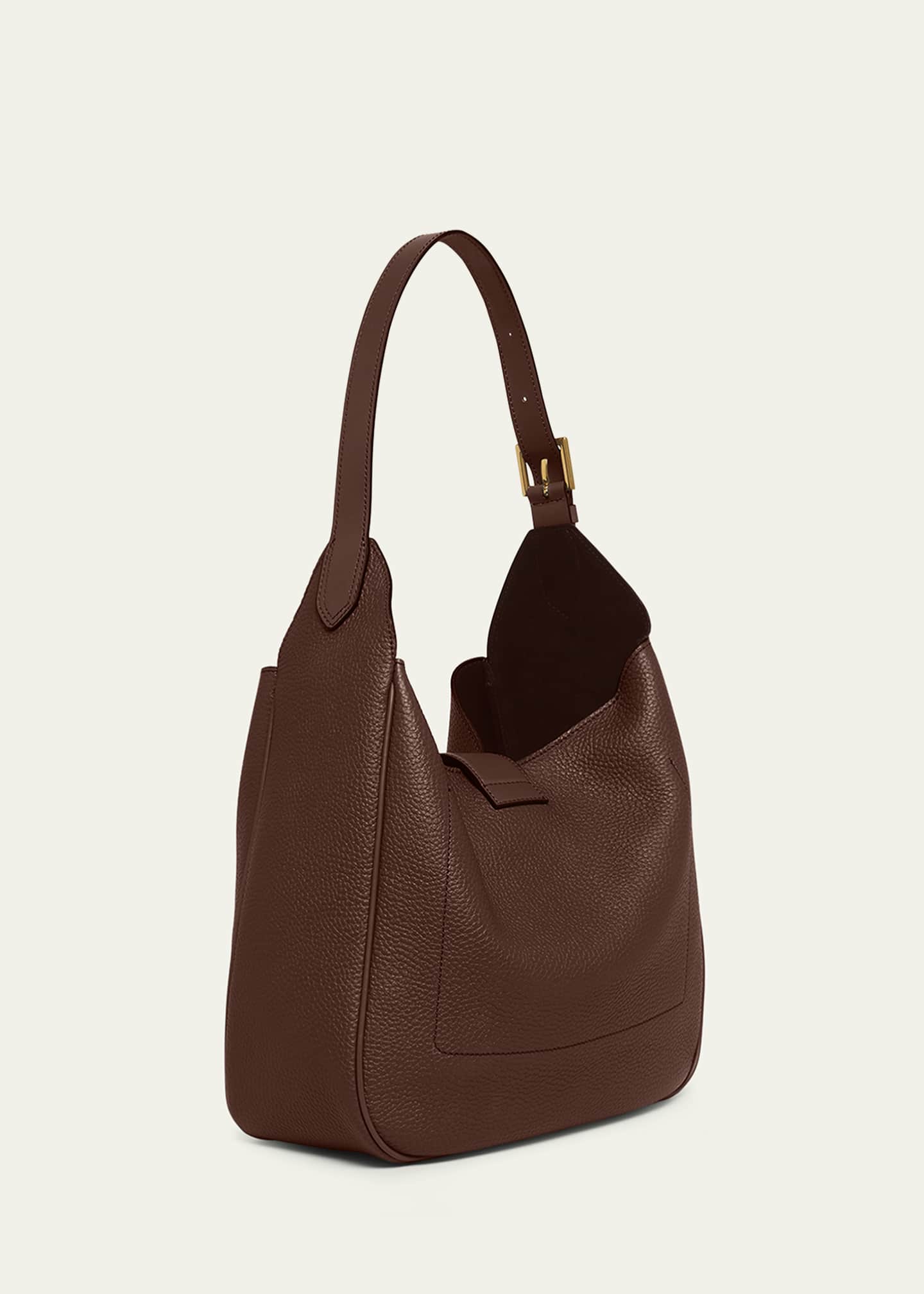 TOM FORD Monarch Large Hobo Bag in Leather Image 3 of 6