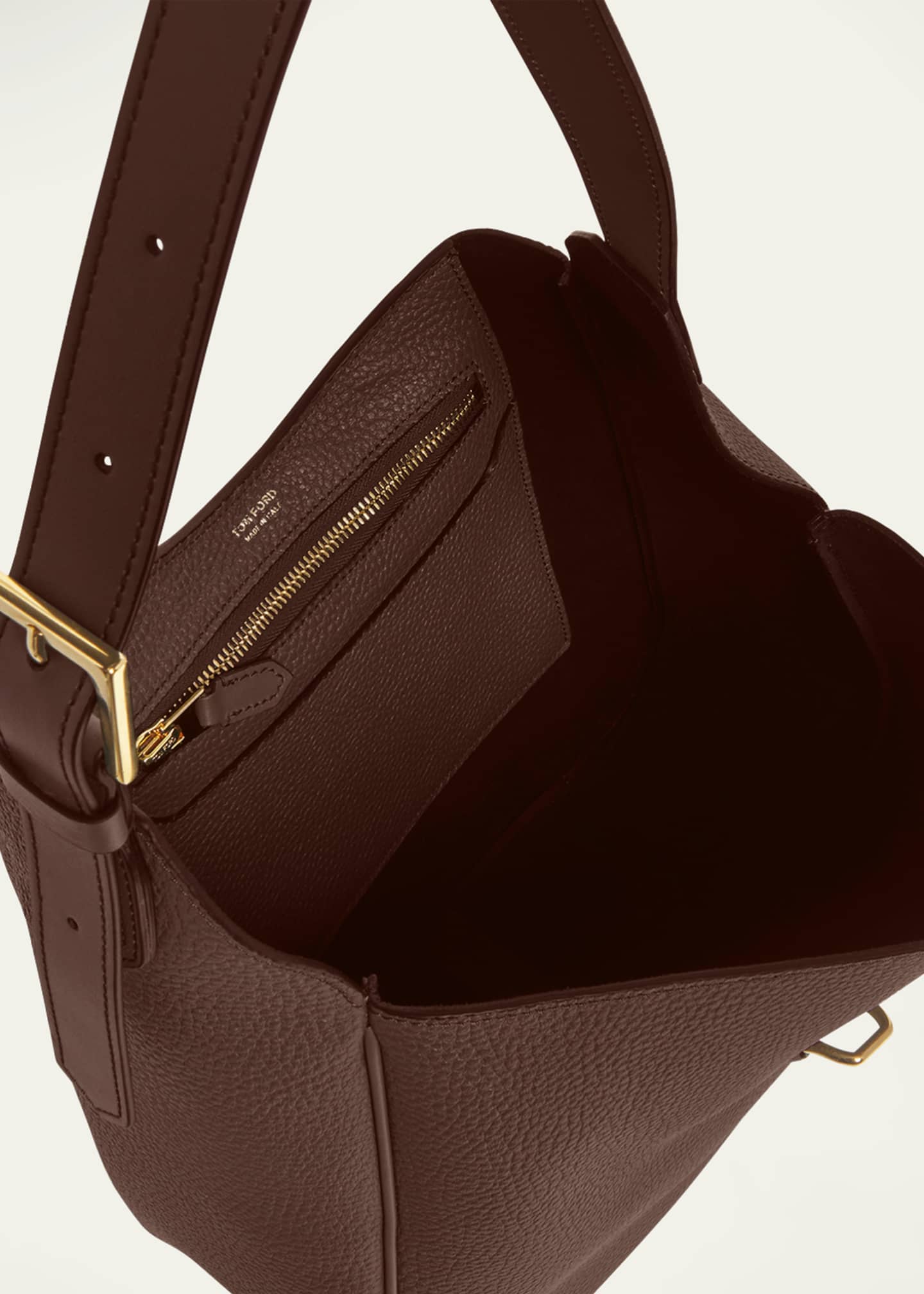 TOM FORD Monarch Large Hobo Bag in Leather Image 4 of 6