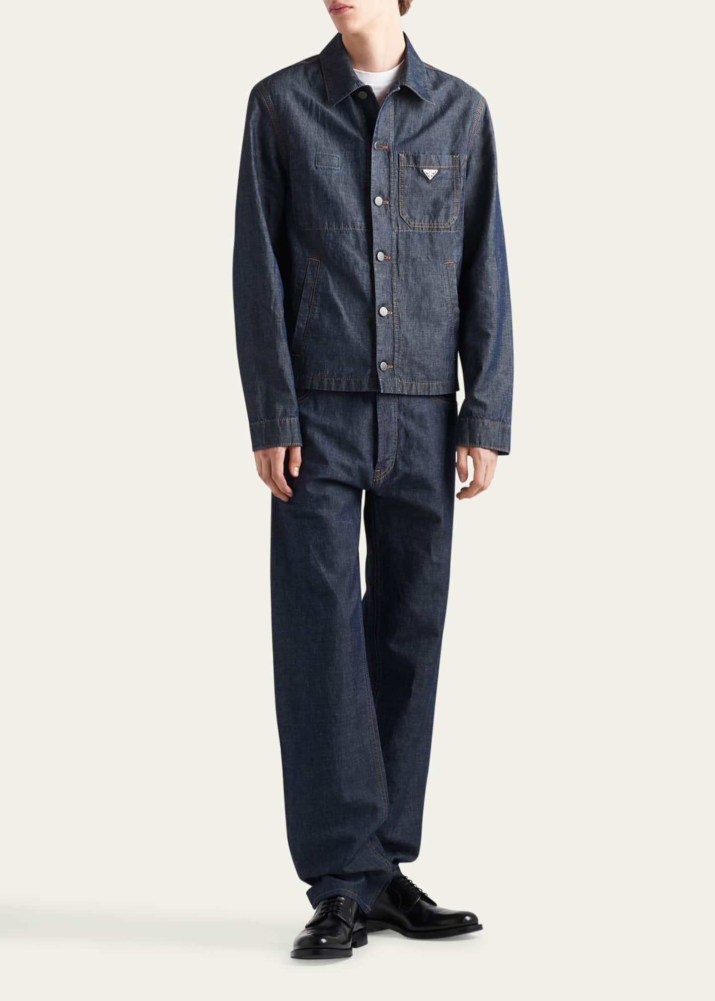 Mens chambray jacket online