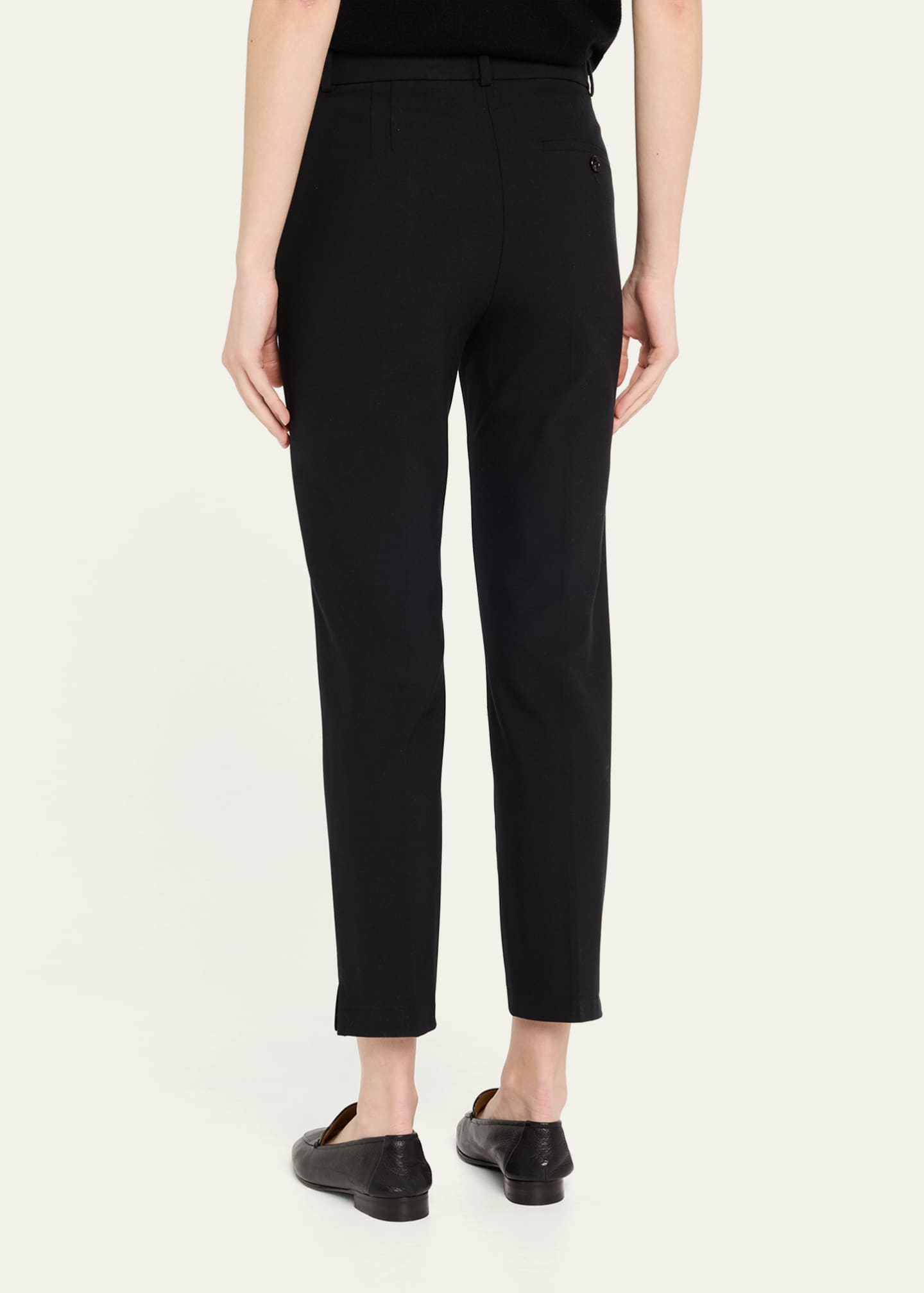 Theory Bistretch High-Waist Tapered Crop Pants Image 3 of 5
