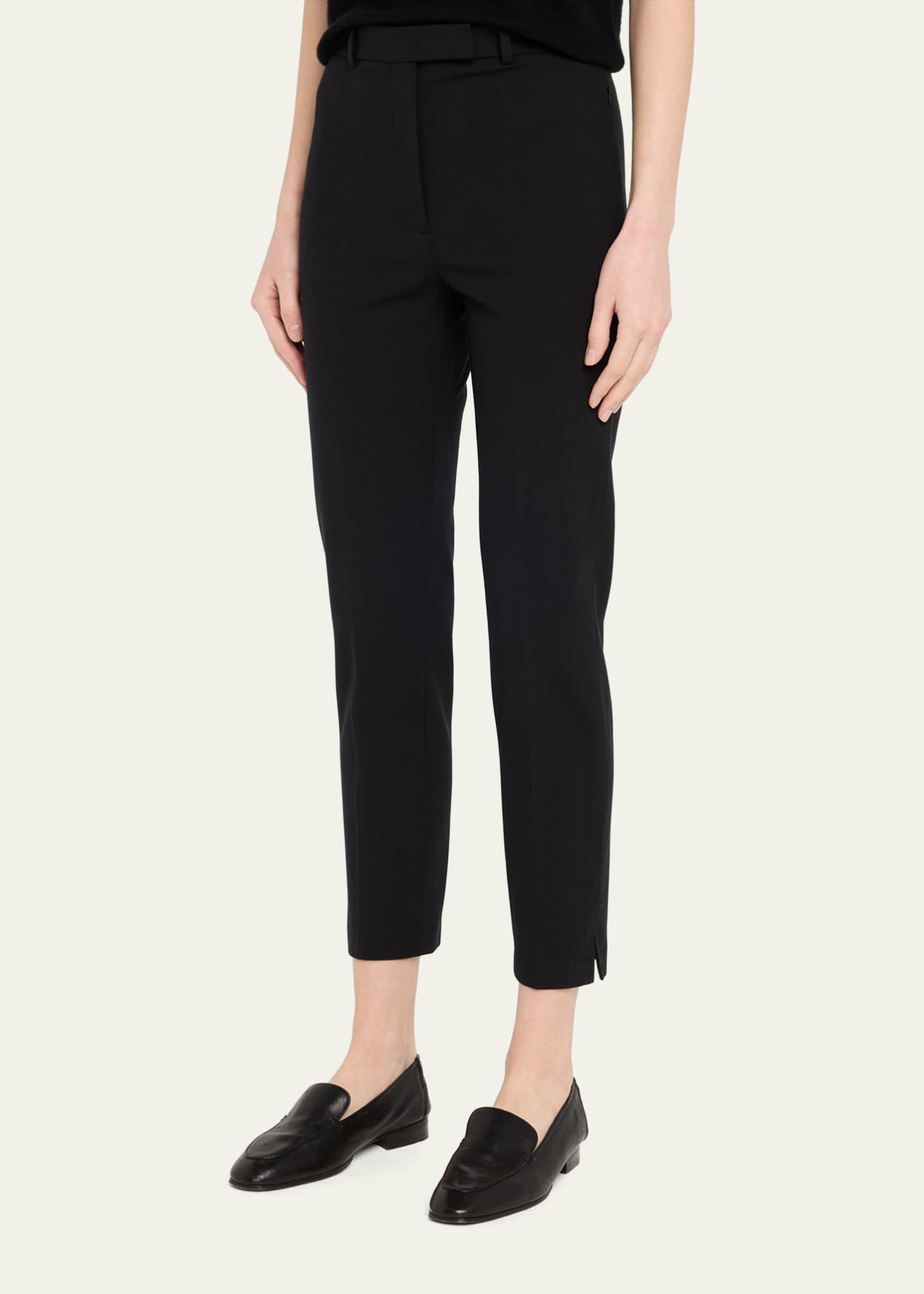Theory Bistretch High-Waist Tapered Crop Pants Image 4 of 5
