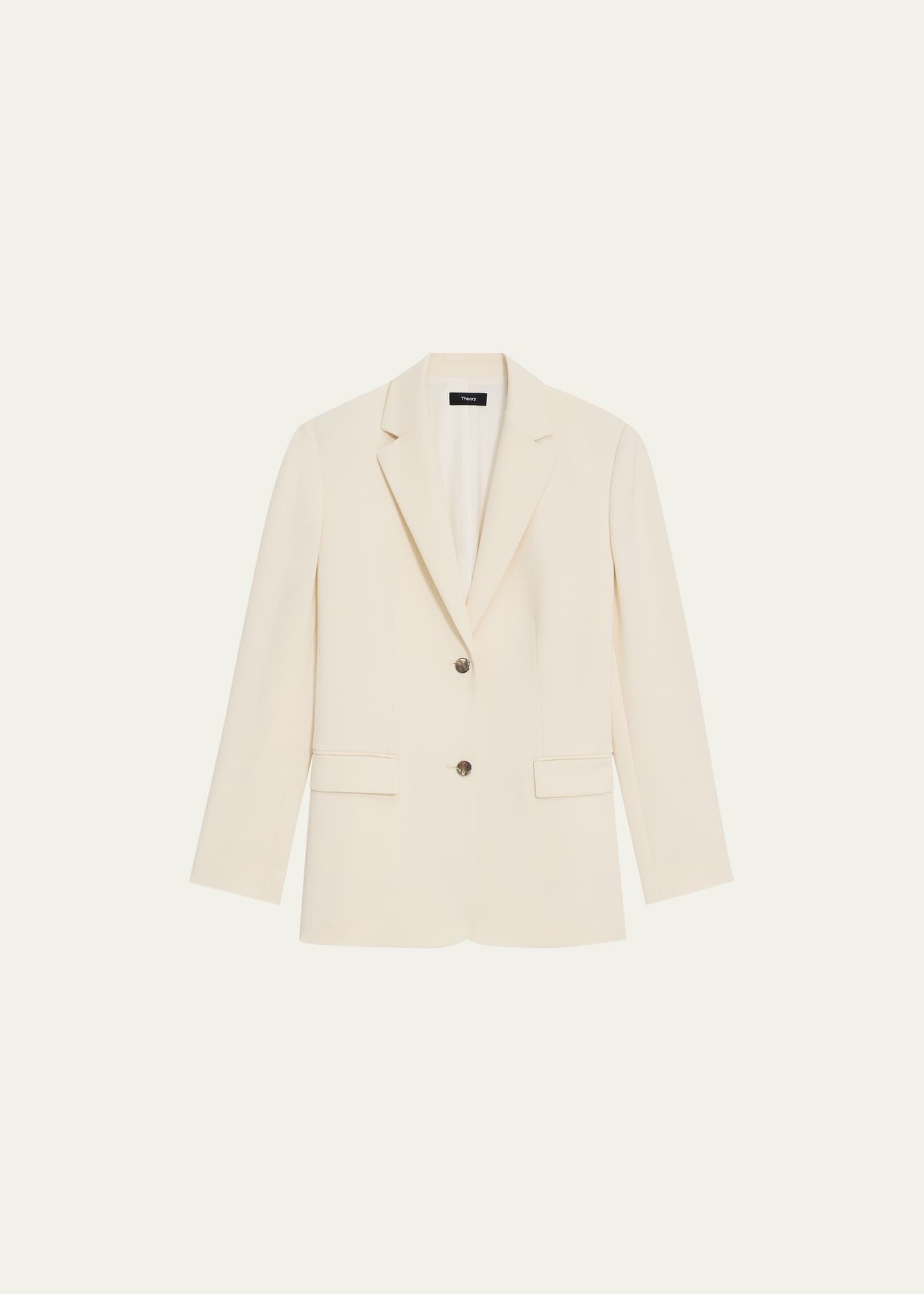 White 2025 relaxed blazer