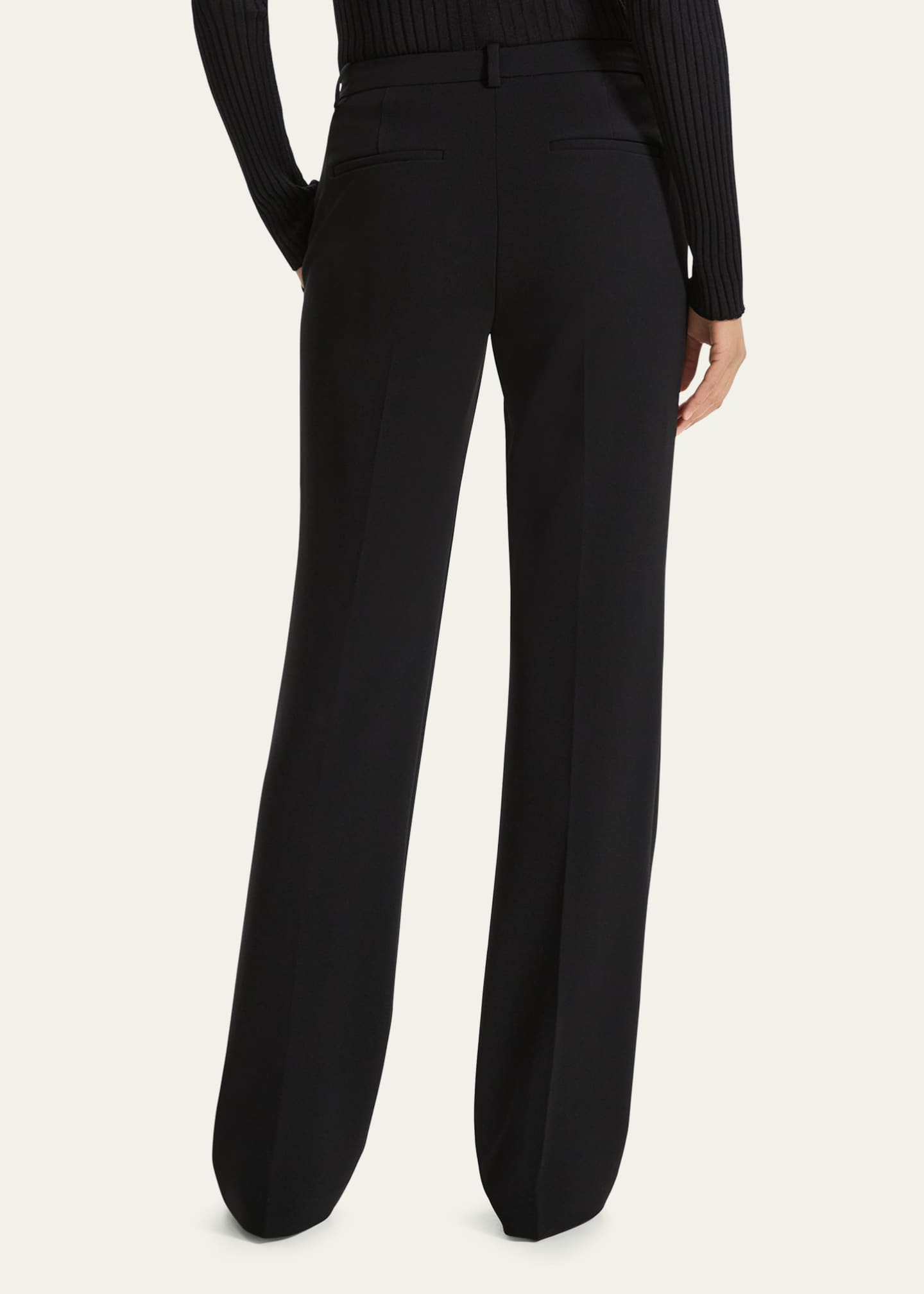 Theory Admiral Crepe Slim Full-Length Trousers Image 3 of 5