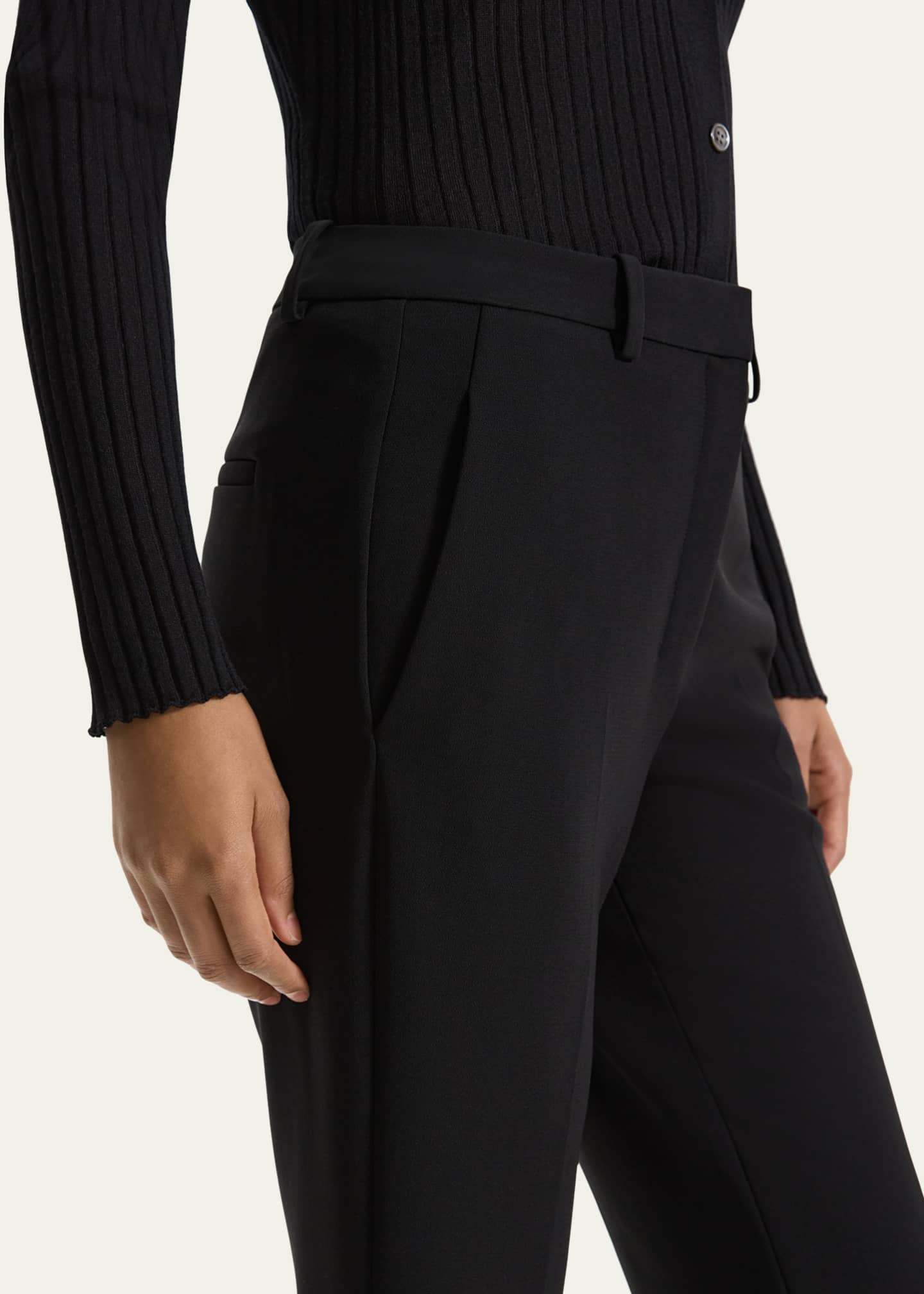 Theory Admiral Crepe Slim Full-Length Trousers Image 5 of 5