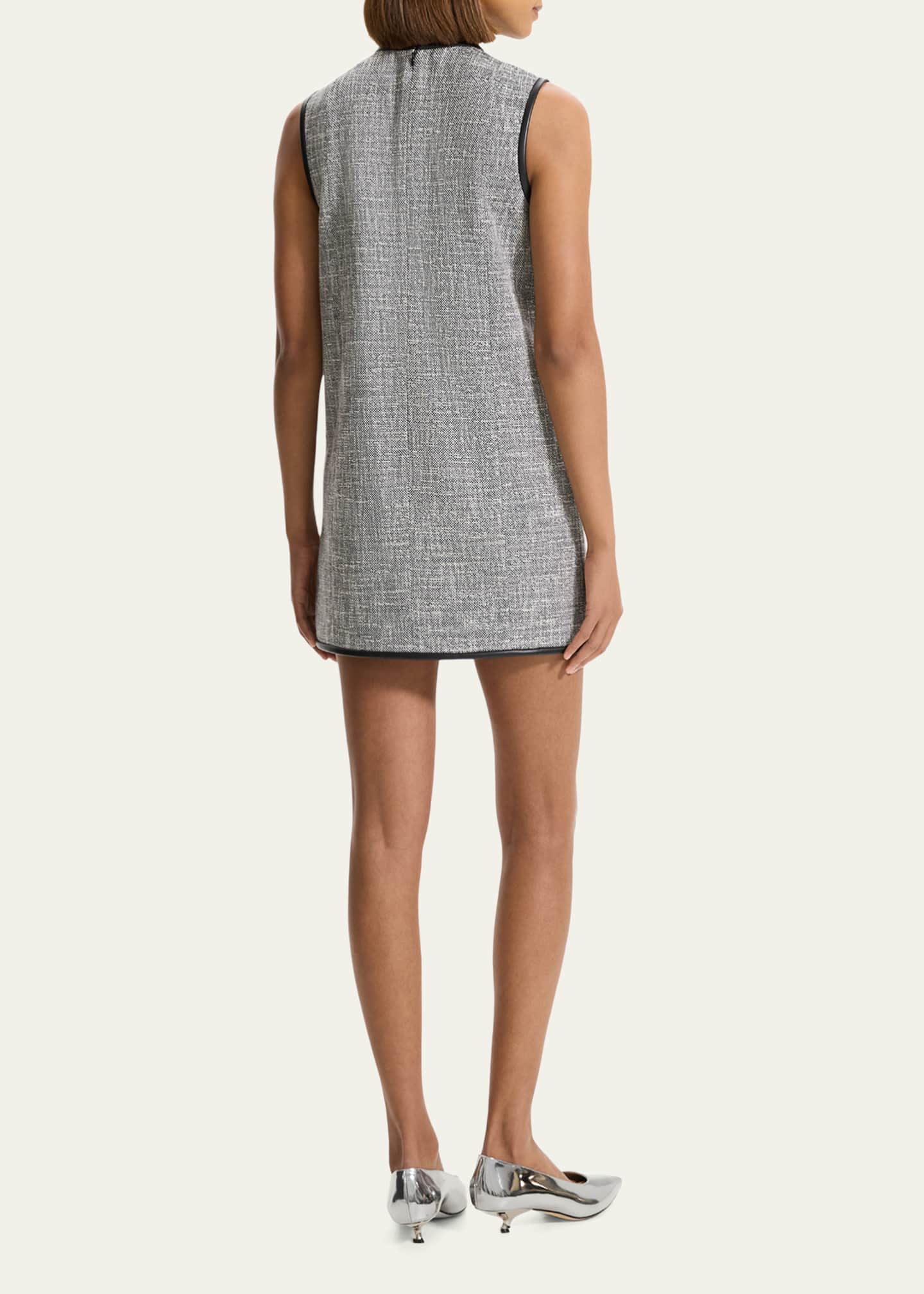 Theory Tweed Canvas Sleeveless Mini Dress Bergdorf Goodman