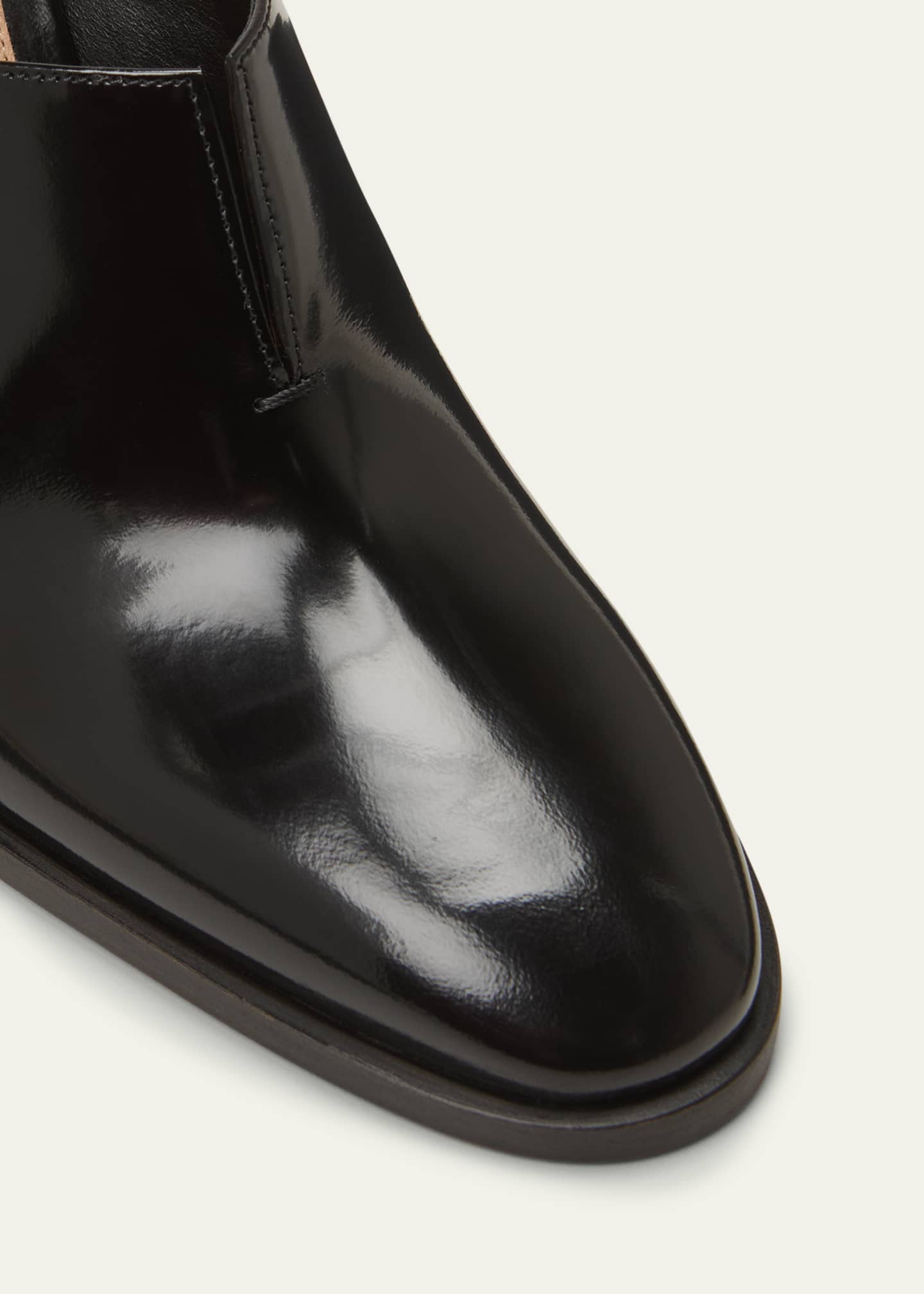 Cha-Cha Leather Mule Pumps