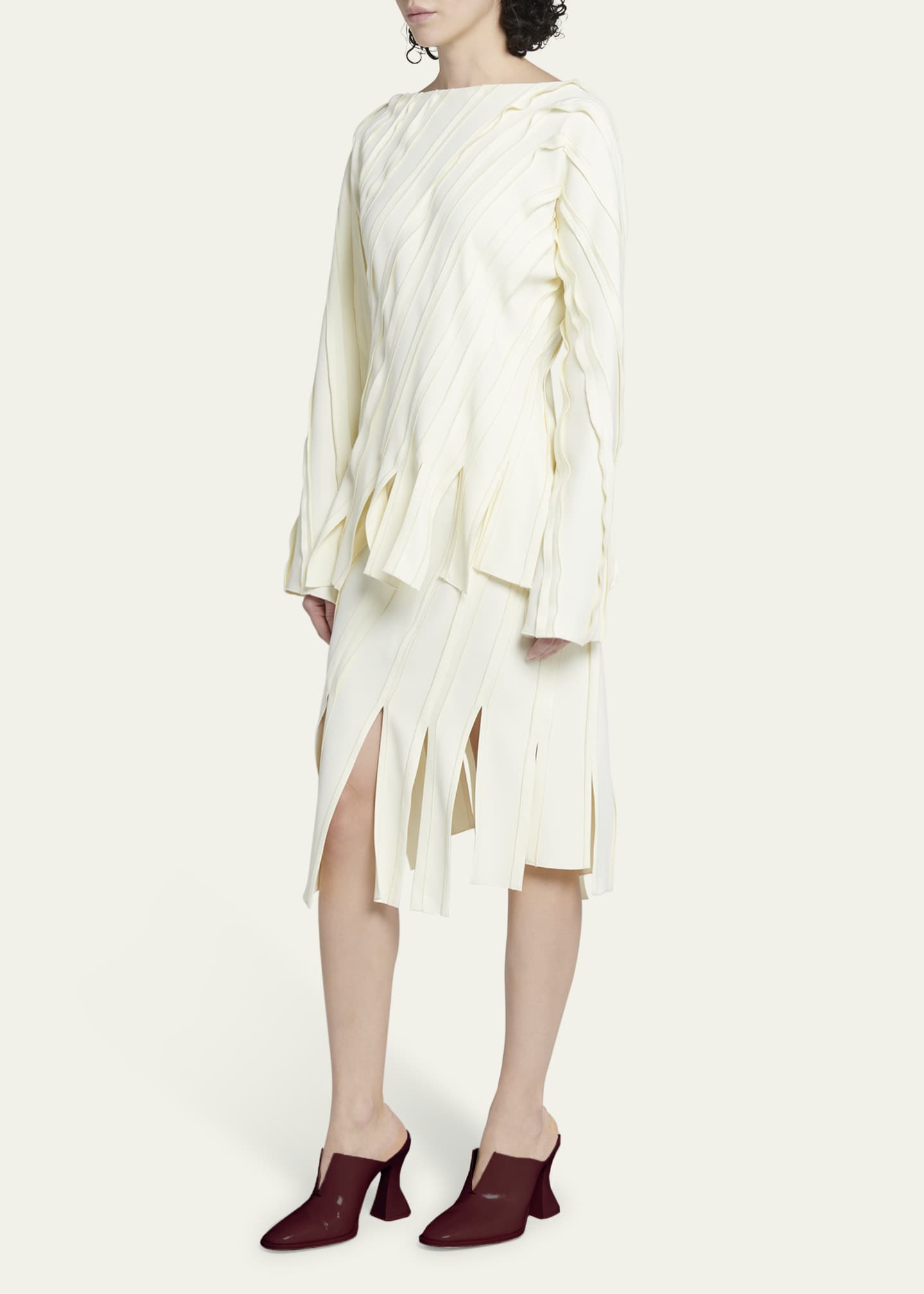 Bottega Veneta Cha-Cha Leather Mule Pumps - Bergdorf Goodman