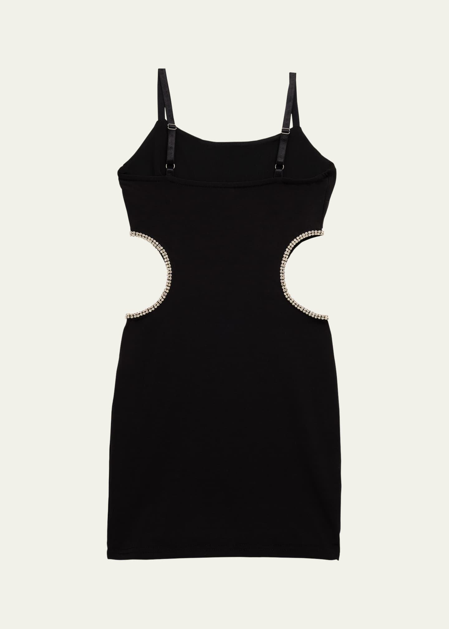 KatieJ NYC Girl's Tween Paris Rhinestone Cutout Mini Bodycon Dress, Size S-XL Image 2 of 3