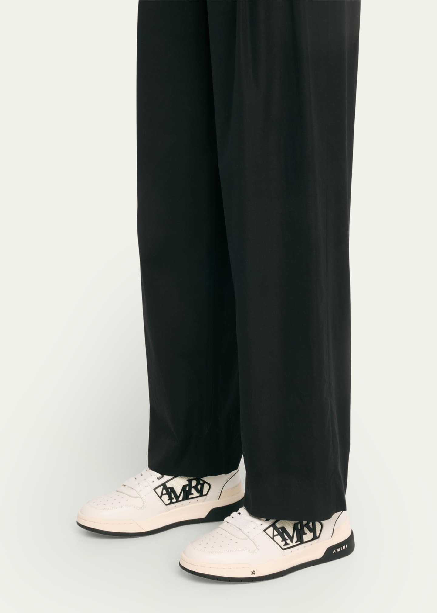 Amiri Bicolor Leather Low-Top Sneakers Image 2 of 5