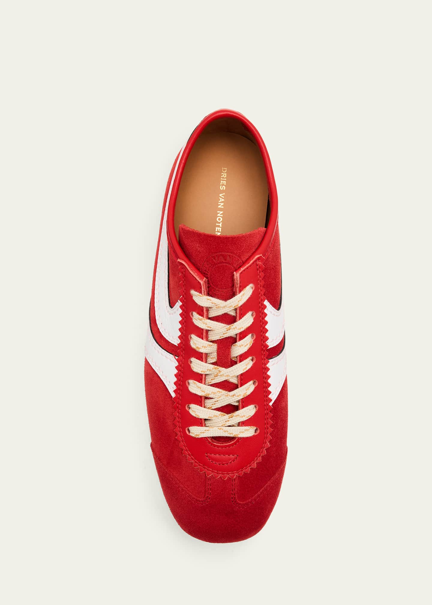 Dries Van Noten Mixed Leather Retro Runner Sneakers - Bergdorf Goodman