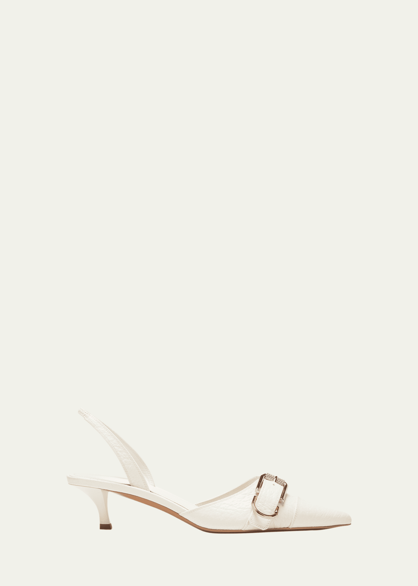 Givenchy Voyou Leather Buckle Slingback Pumps Image 1 of 5