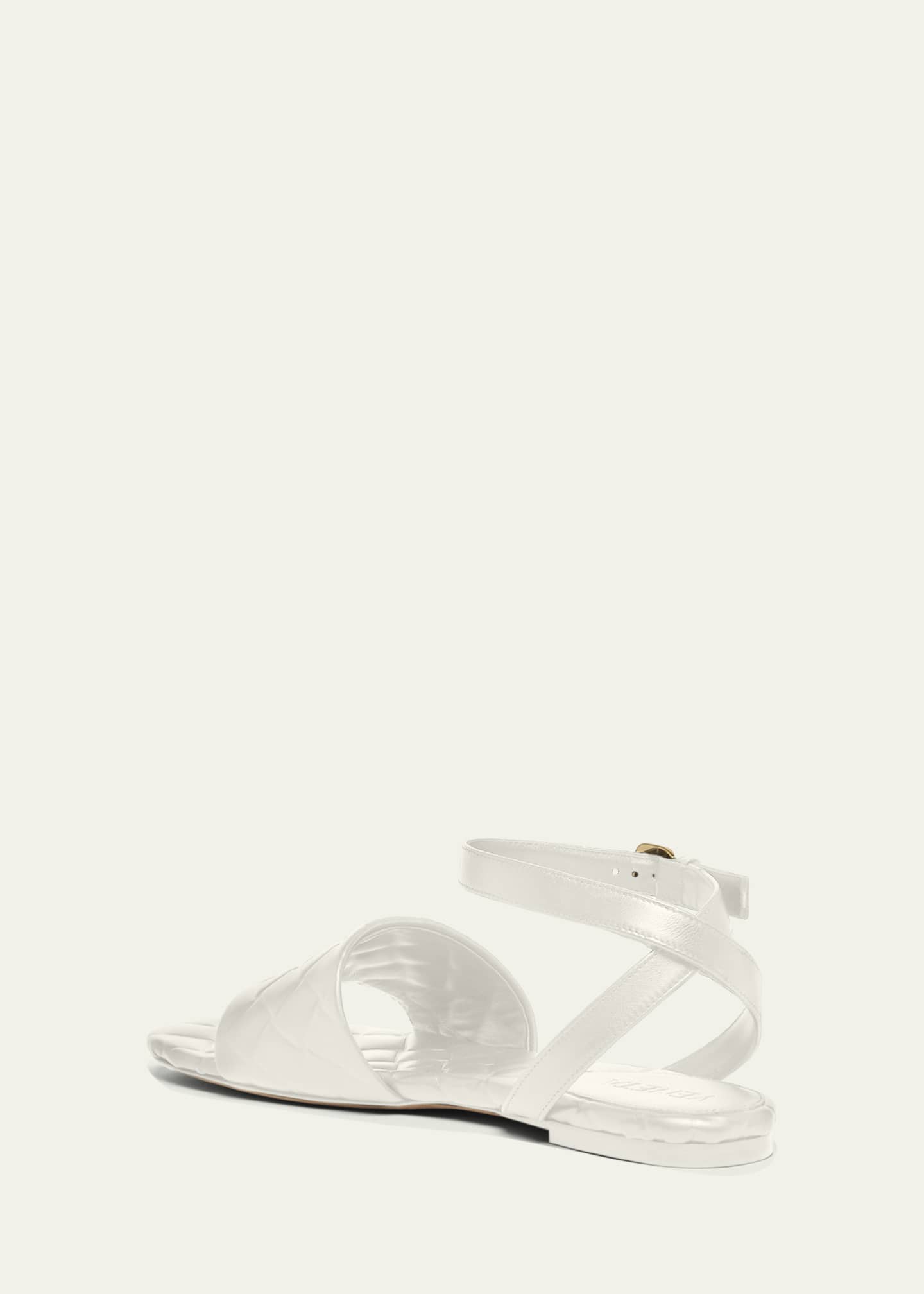 Bottega Veneta Amy Quilted Leather Ankle-Strap Sandals Image 4 of 5