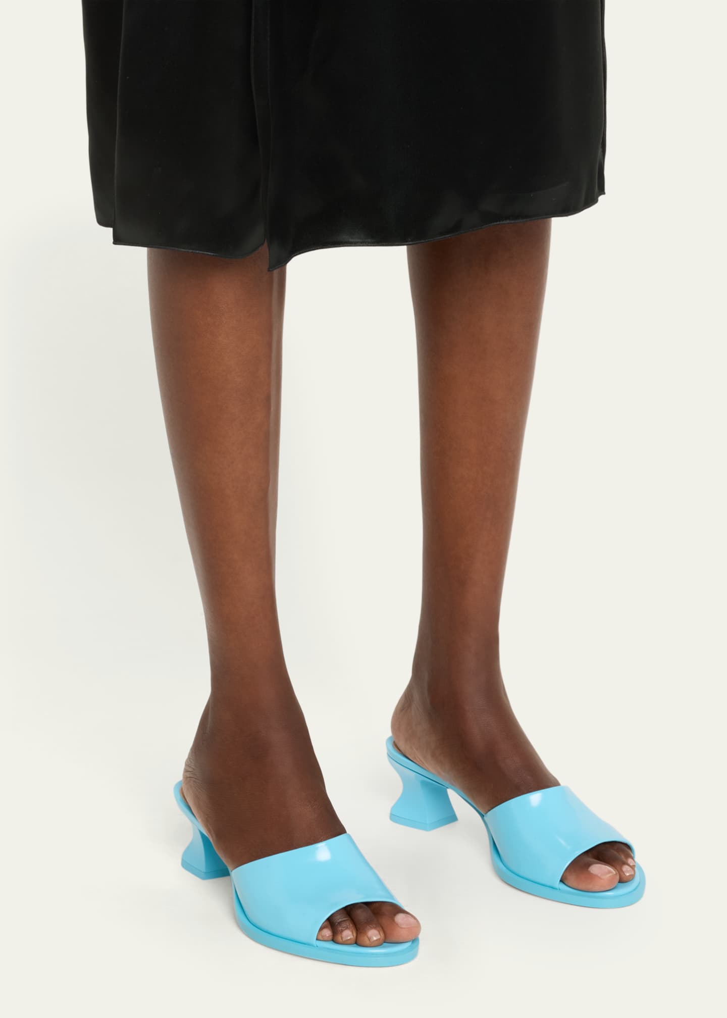 Bottega Veneta Cha Cha Leather Mule Sandals Image 2 of 5