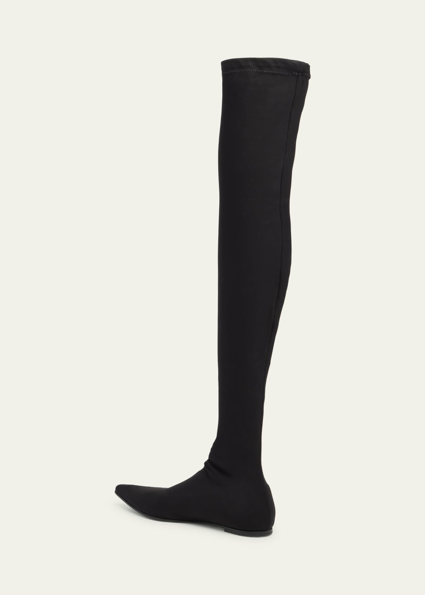 Dolce Gabbana Stretch Over The Knee Sock Boots Black