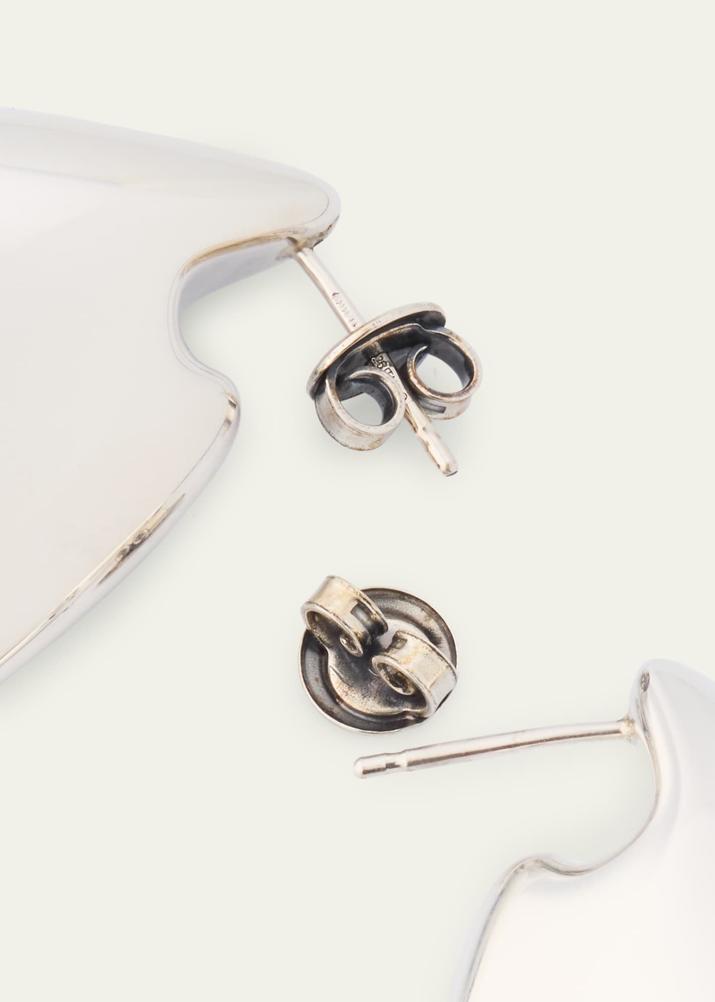 Bottega Veneta Sterling Silver Drop Earrings Image 4 of 4